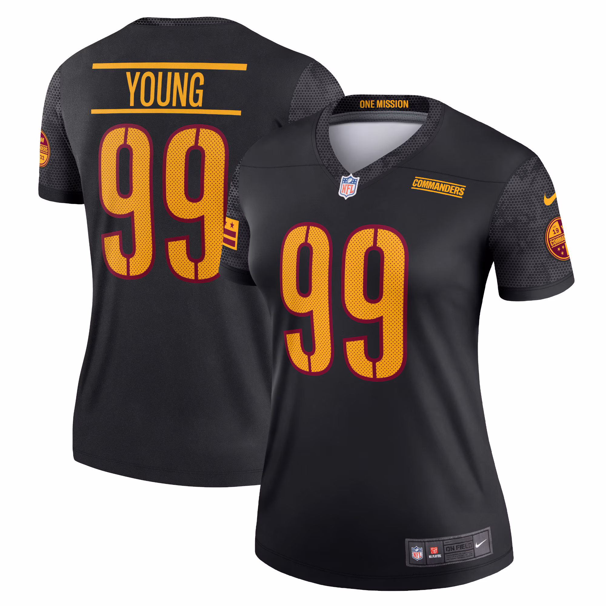 Chase Young Washington Commanders Women's Alternate Legend Jersey - Black