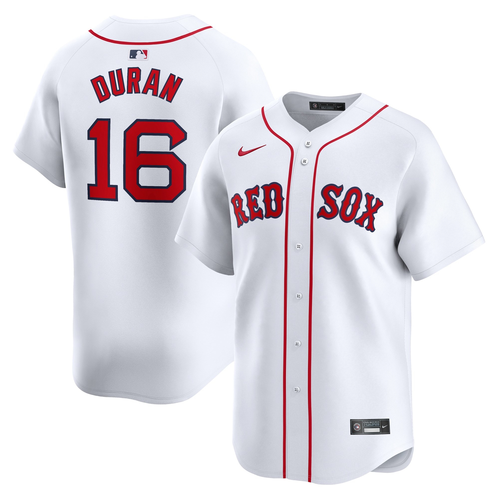 Men's Boston Red Sox Jarren Duran  White Home Limited Player Jersey