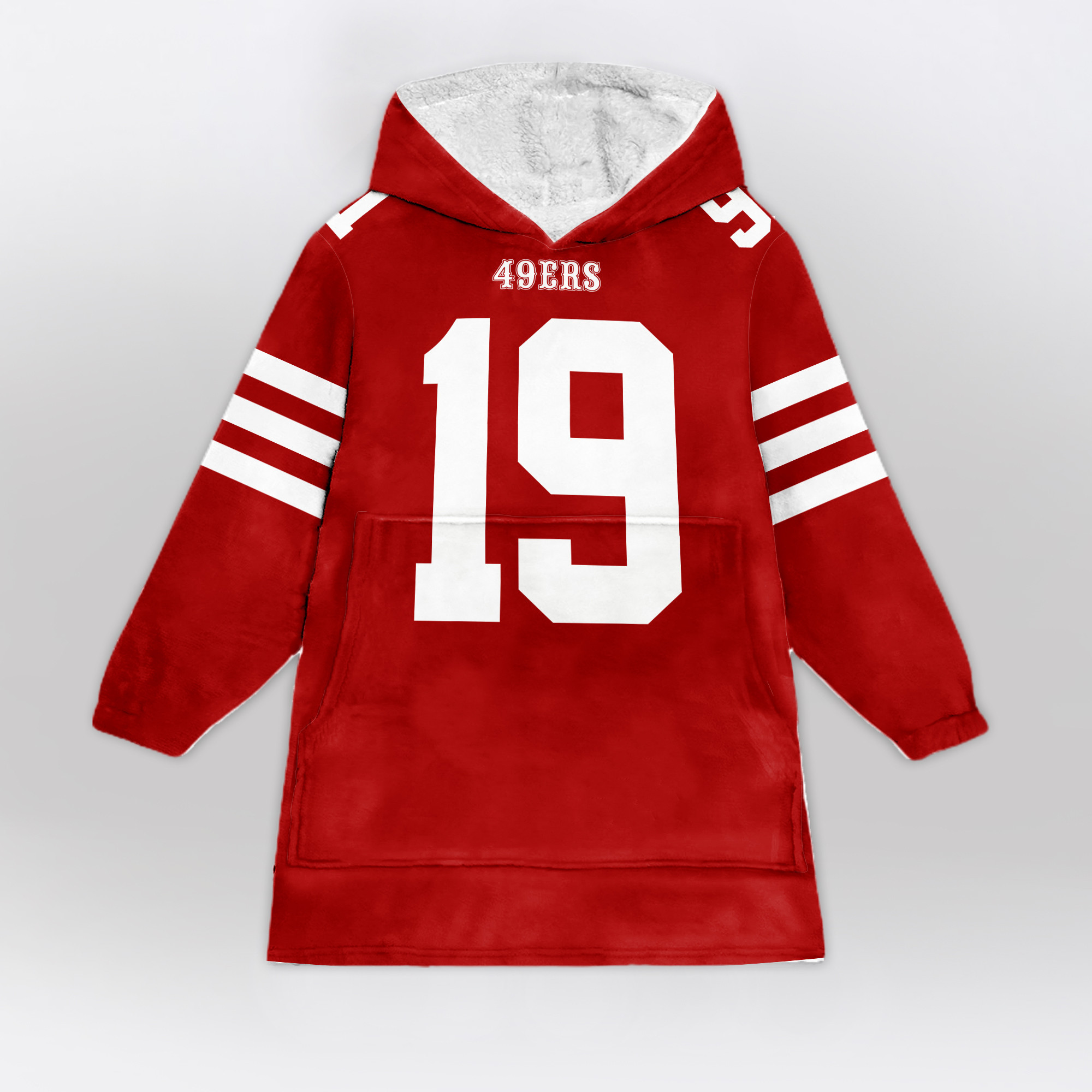 Adult D.S 19 San Francisco 49ers Football Unisex Blanket Hoodie