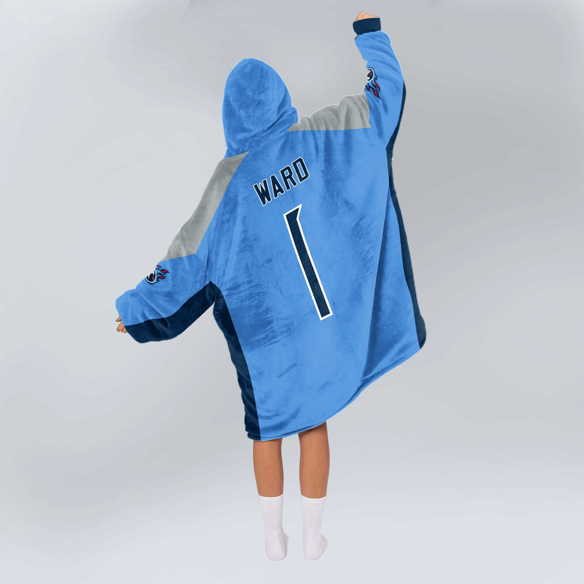 Adult C.W 1 Tennessee Football Unisex Blanket Hoodie