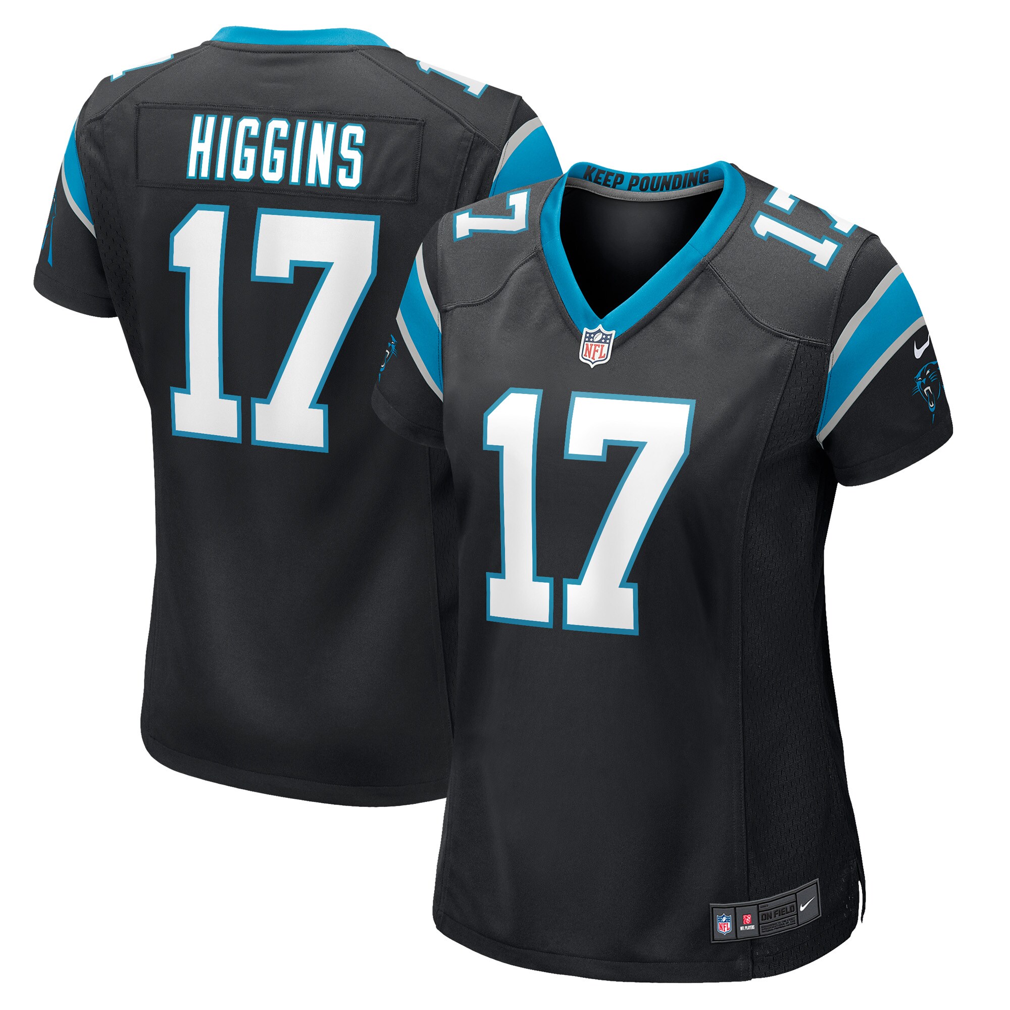Rashard Higgins Carolina Panthers  Women's Game Player Jersey - Black