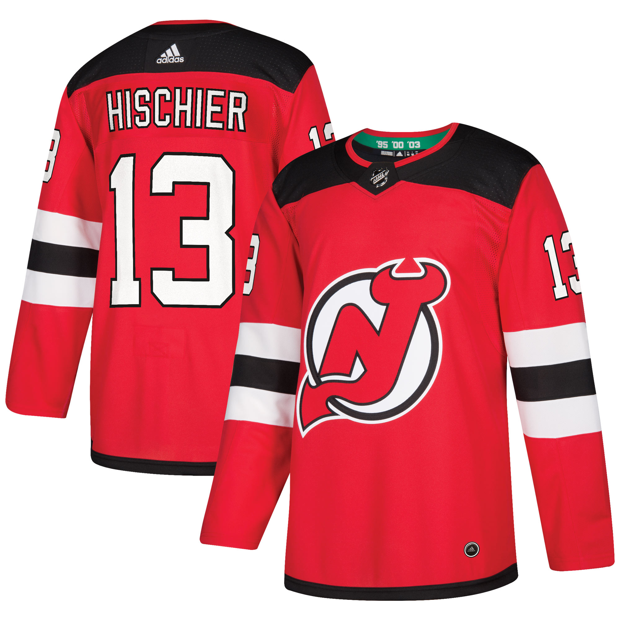 Nico Hischier New Jersey Devils  Authentic Player Jersey - Red