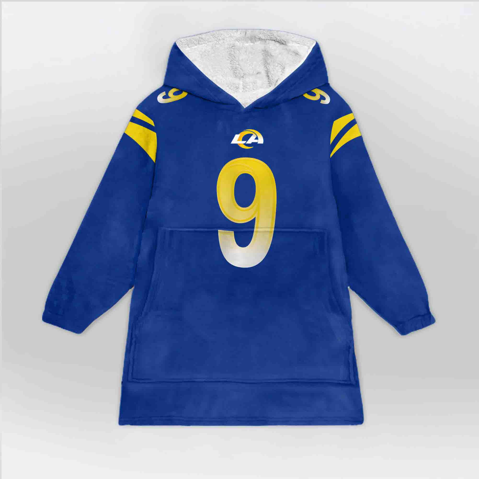Adult MS 9 Los Angeles Football Unisex Blanket Hoodie