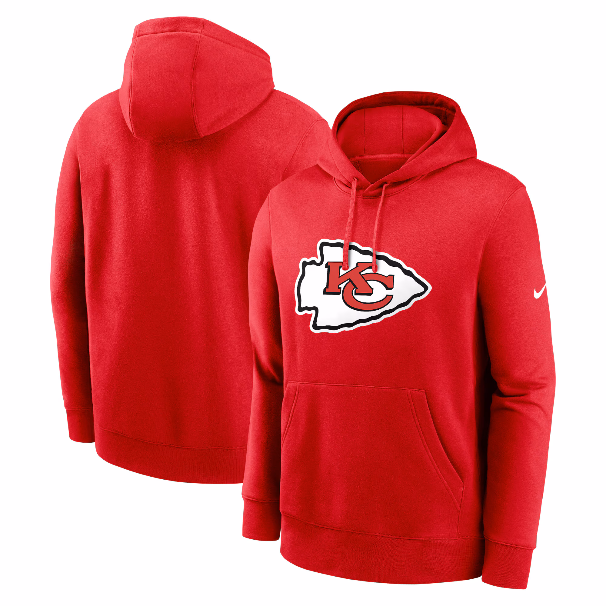 Kansas City Chiefs Club Logo Pullover Hoodie - Anthracite