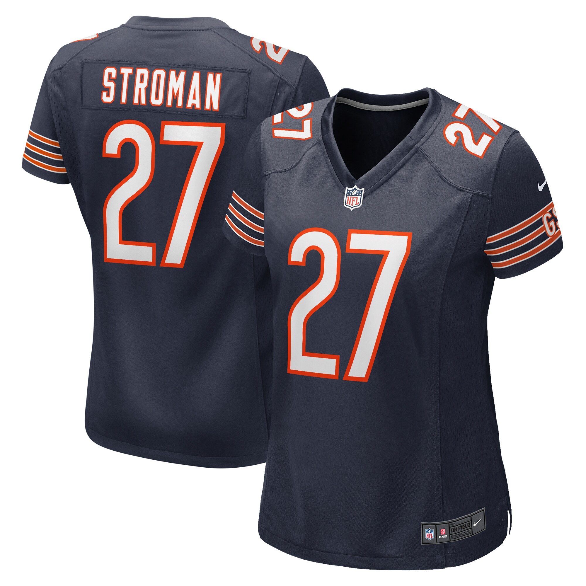 Greg Stroman Chicago Bears Women's Team Game Jersey -  Navy