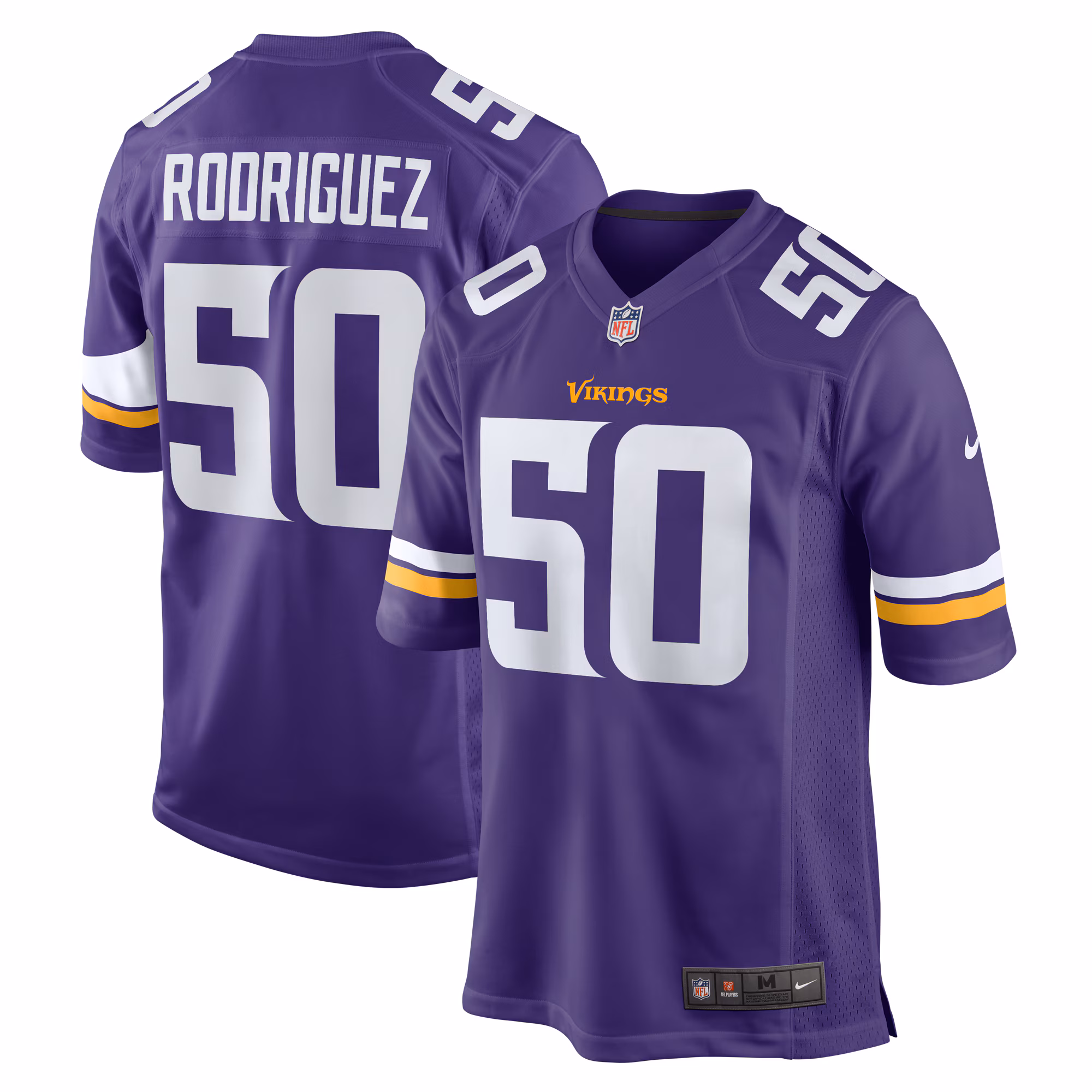 Levi Drake Rodriguez Minnesota Vikings Game Jersey -  Purple