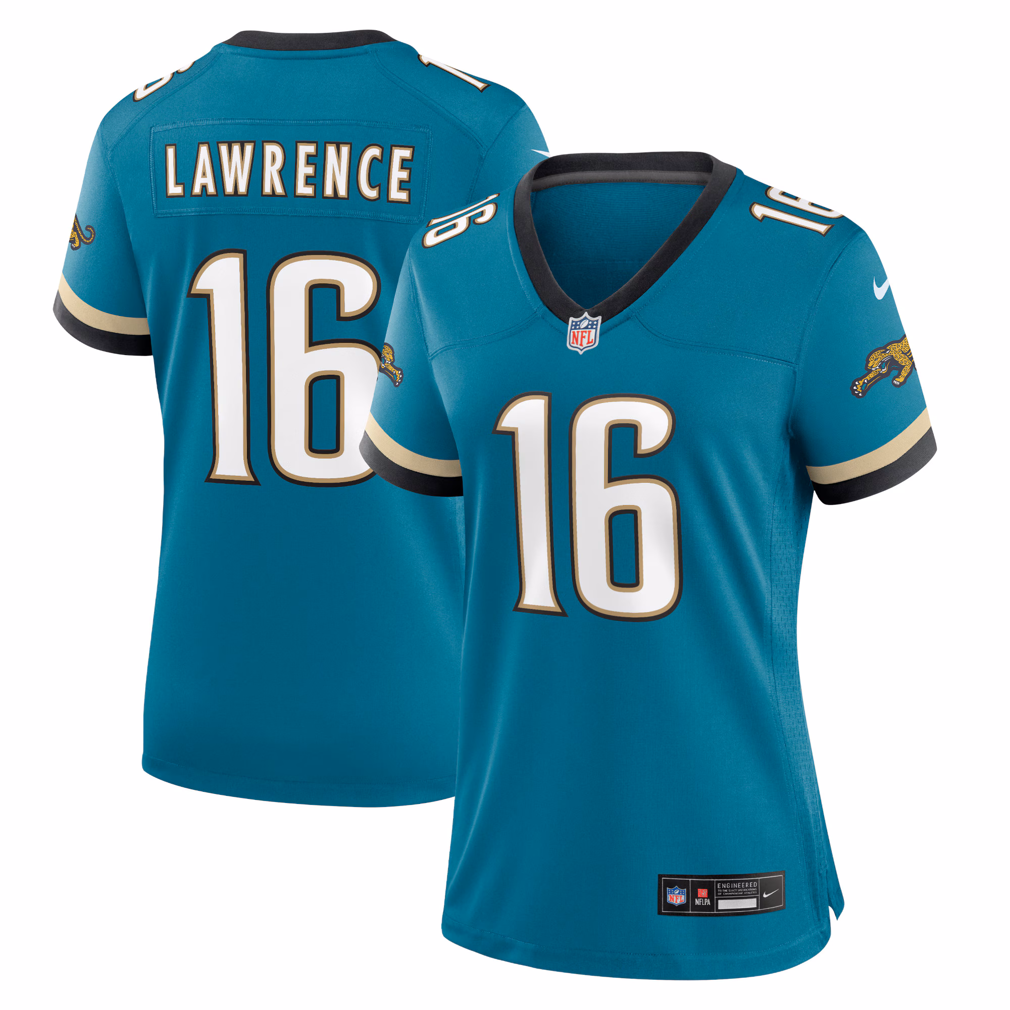 Trevor Lawrence Jacksonville Jaguars Women's Prowler Throwback Game Jersey - Teal