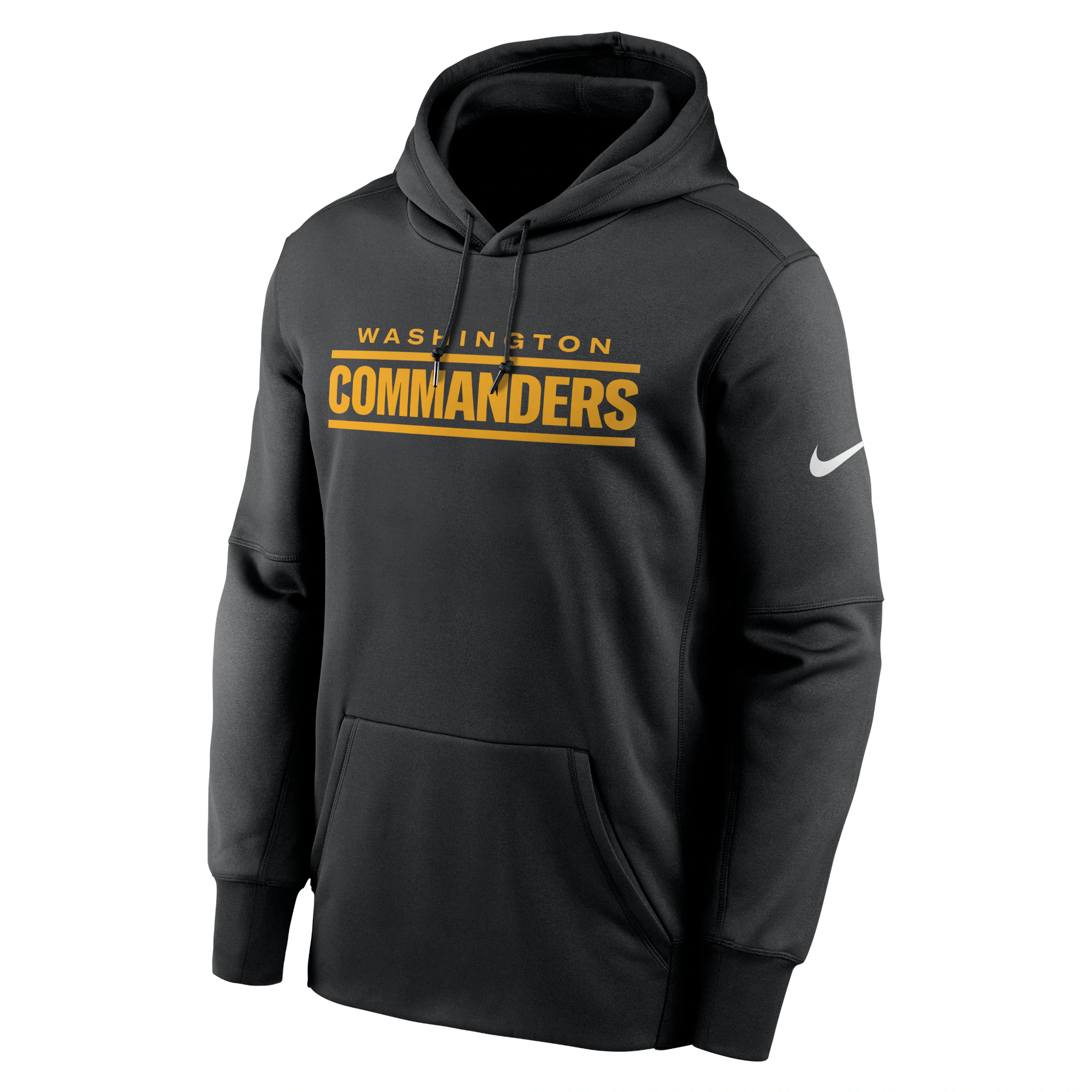 Washington Commanders Wordmark Performance Pullover Hoodie - Black