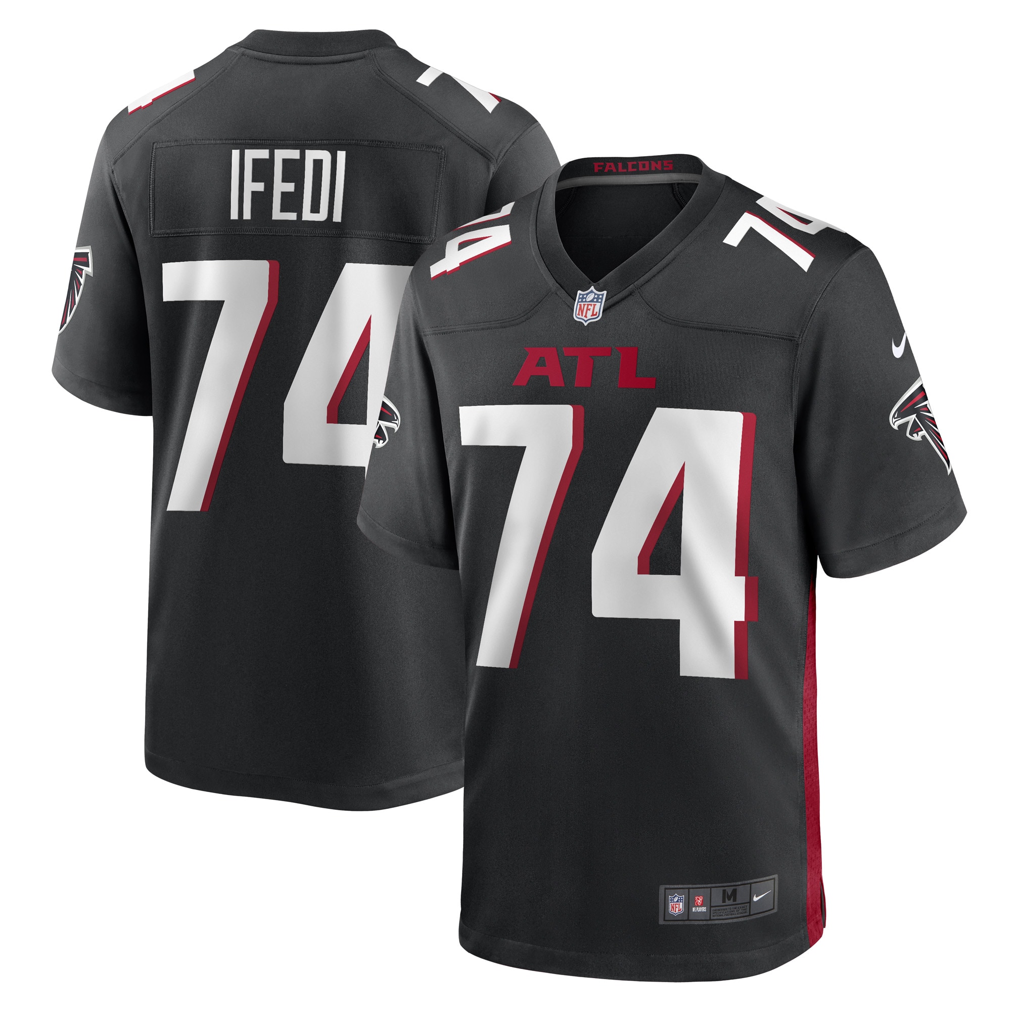 Germain Ifedi Atlanta Falcons  Game Player Jersey - Black