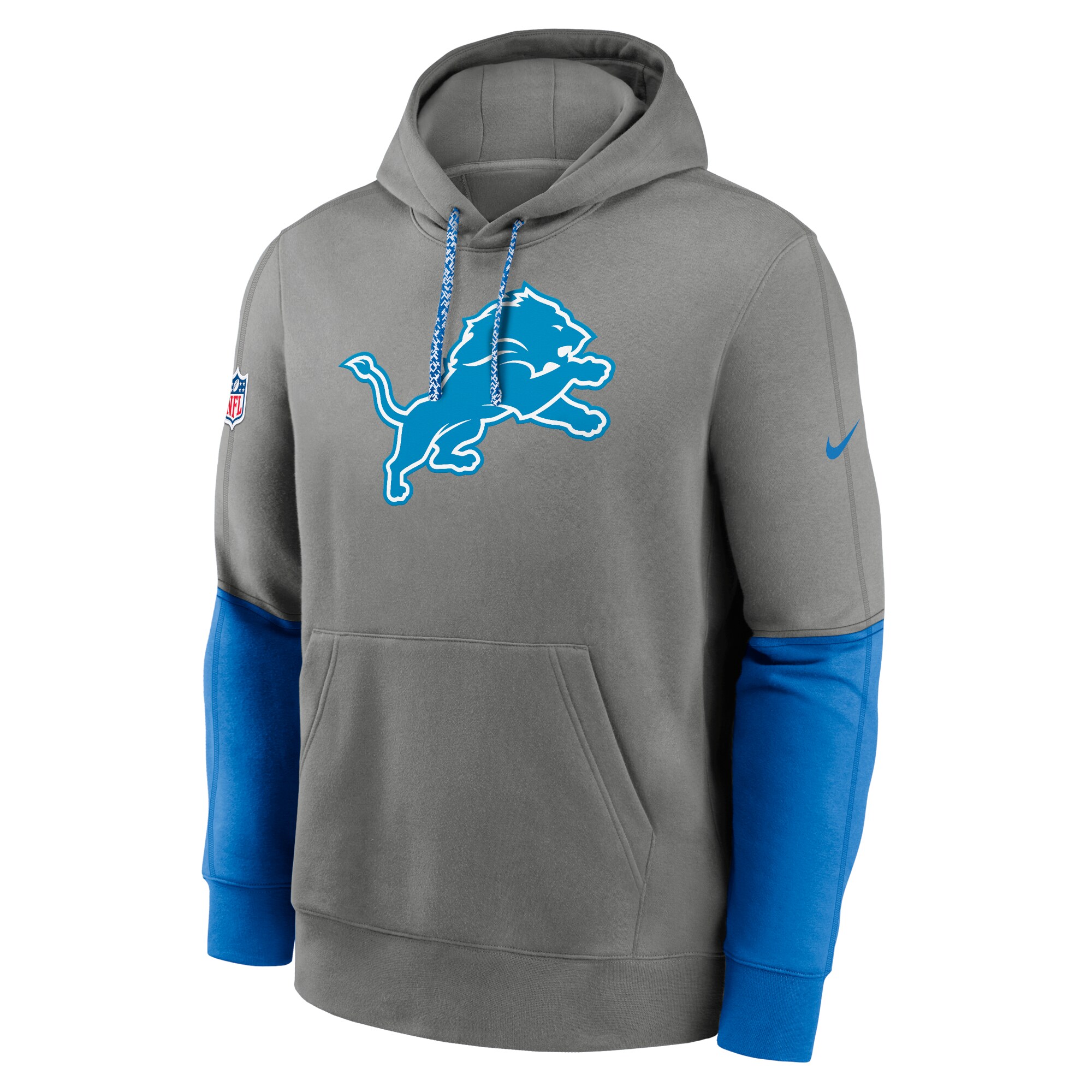 Detroit Lions 2024 Sideline Club Pullover Hoodie - Blue