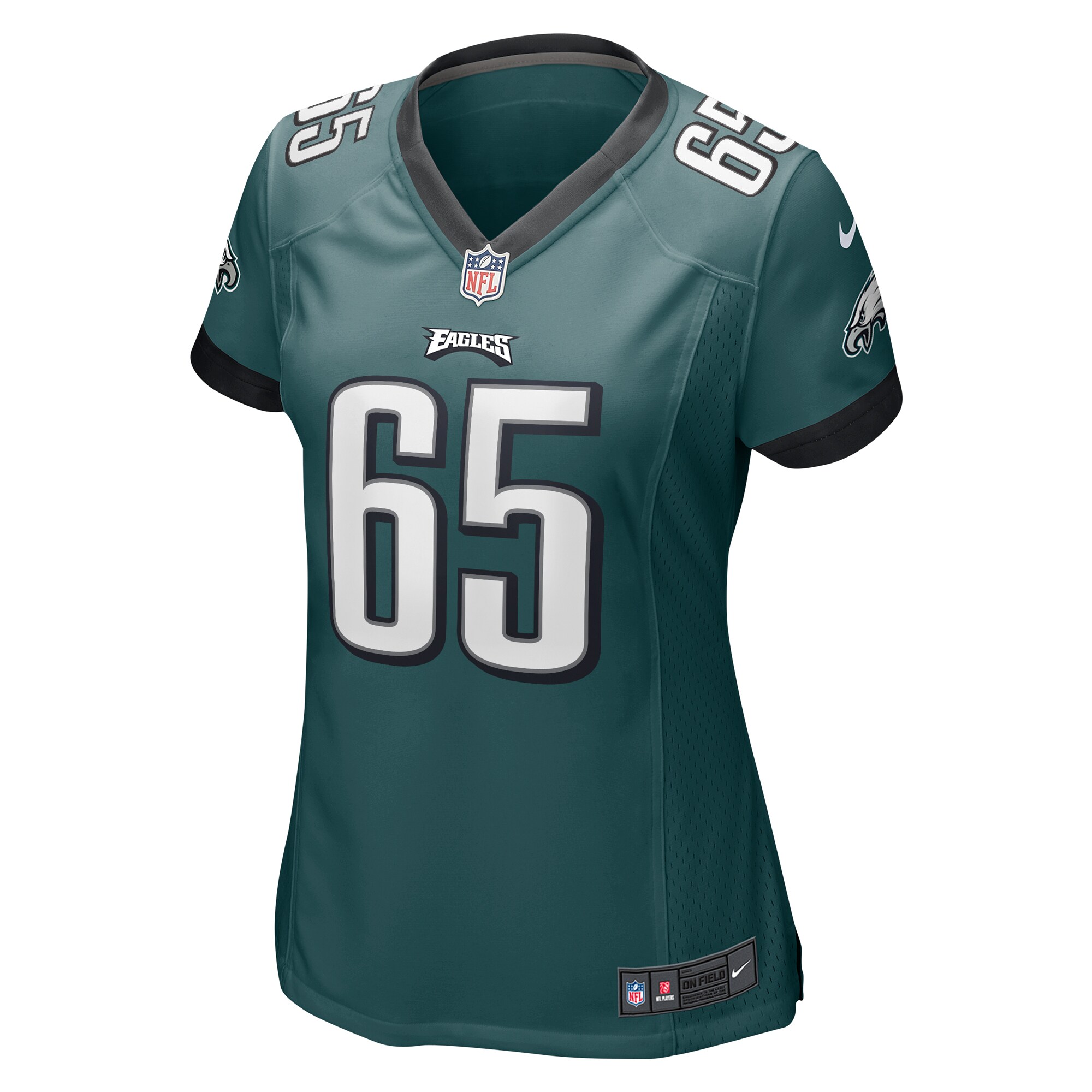 Lane Johnson Philadelphia Eagles  Women's Game Jersey - Midnight Green