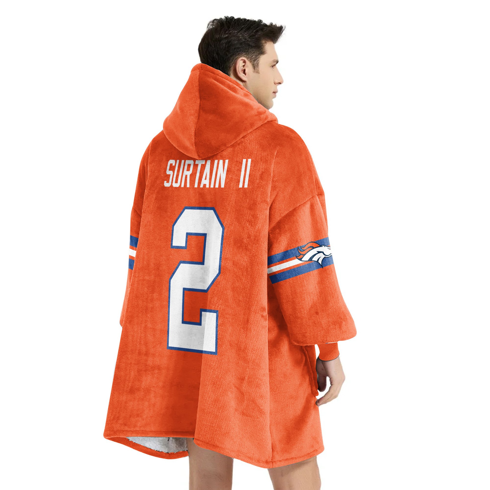Adult S. II 2 Denver Football Unisex Blanket Hoodie