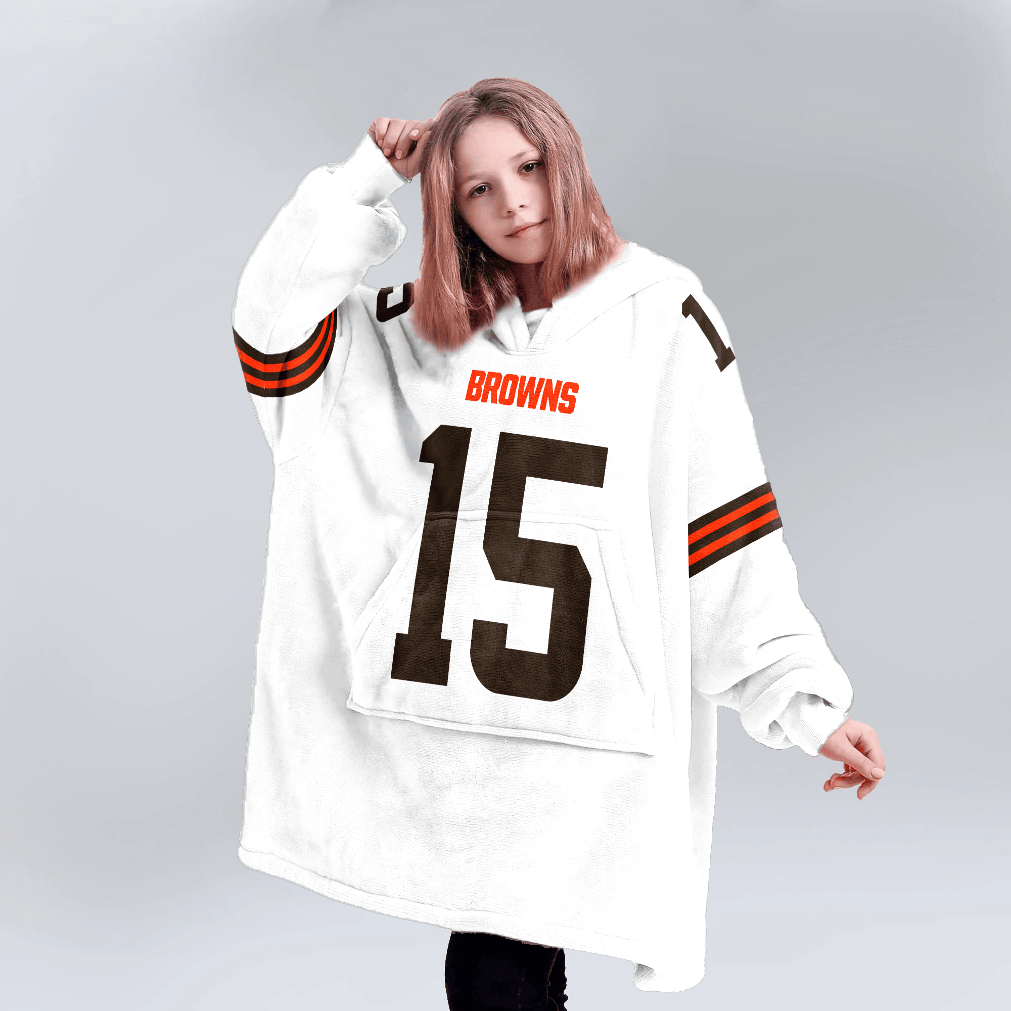 J.F 15 Cleveland Football Unisex Blanket Hoodie