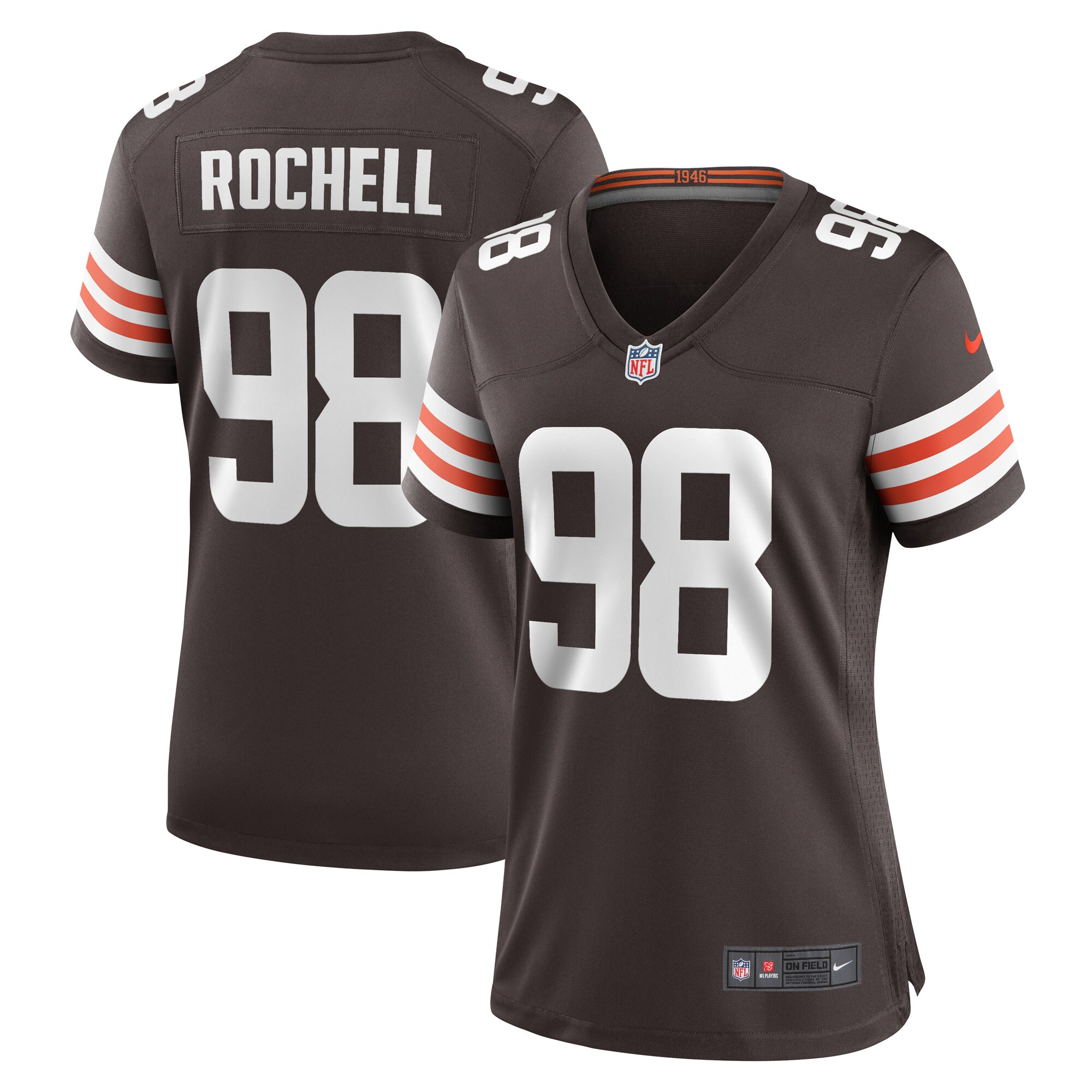 Isaac Rochell Cleveland Browns  Women's Game Player Jersey - Brown