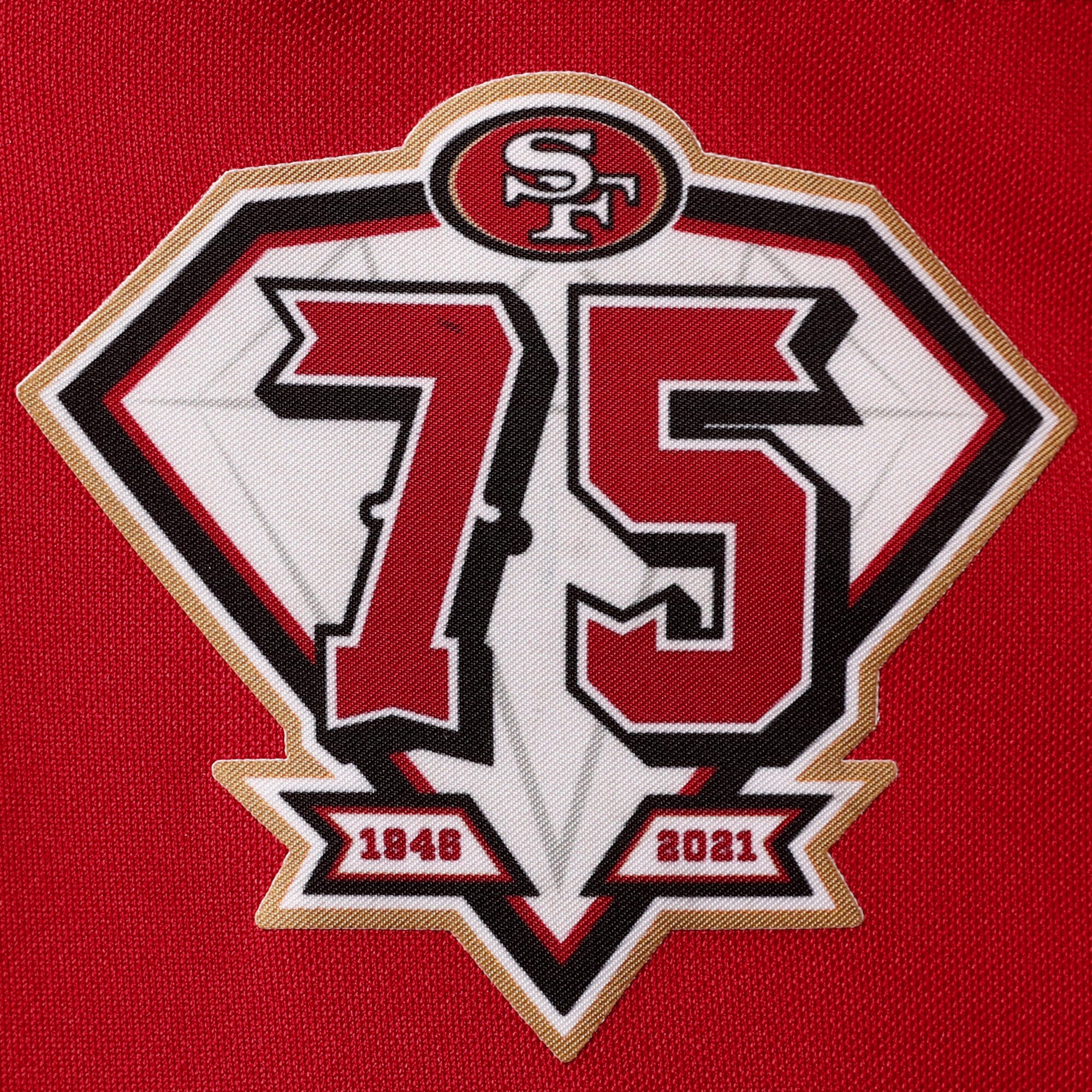 George Kittle San Francisco 49ers  Women's 75th Anniversary Game Player Jersey - Scarlet