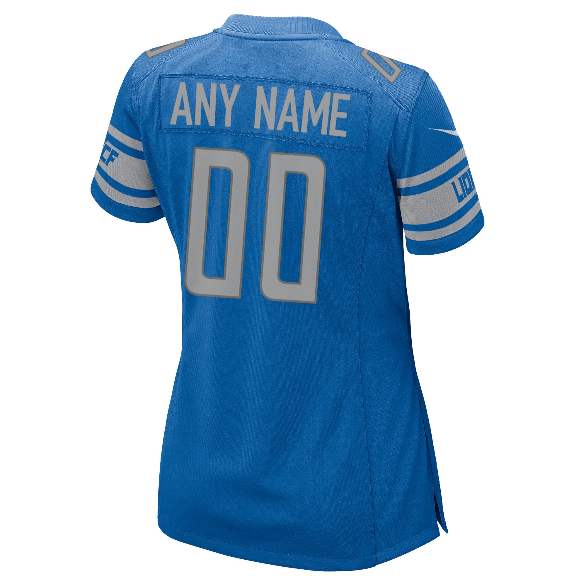 Detroit Lions  Women's Custom Game Jersey - Blue