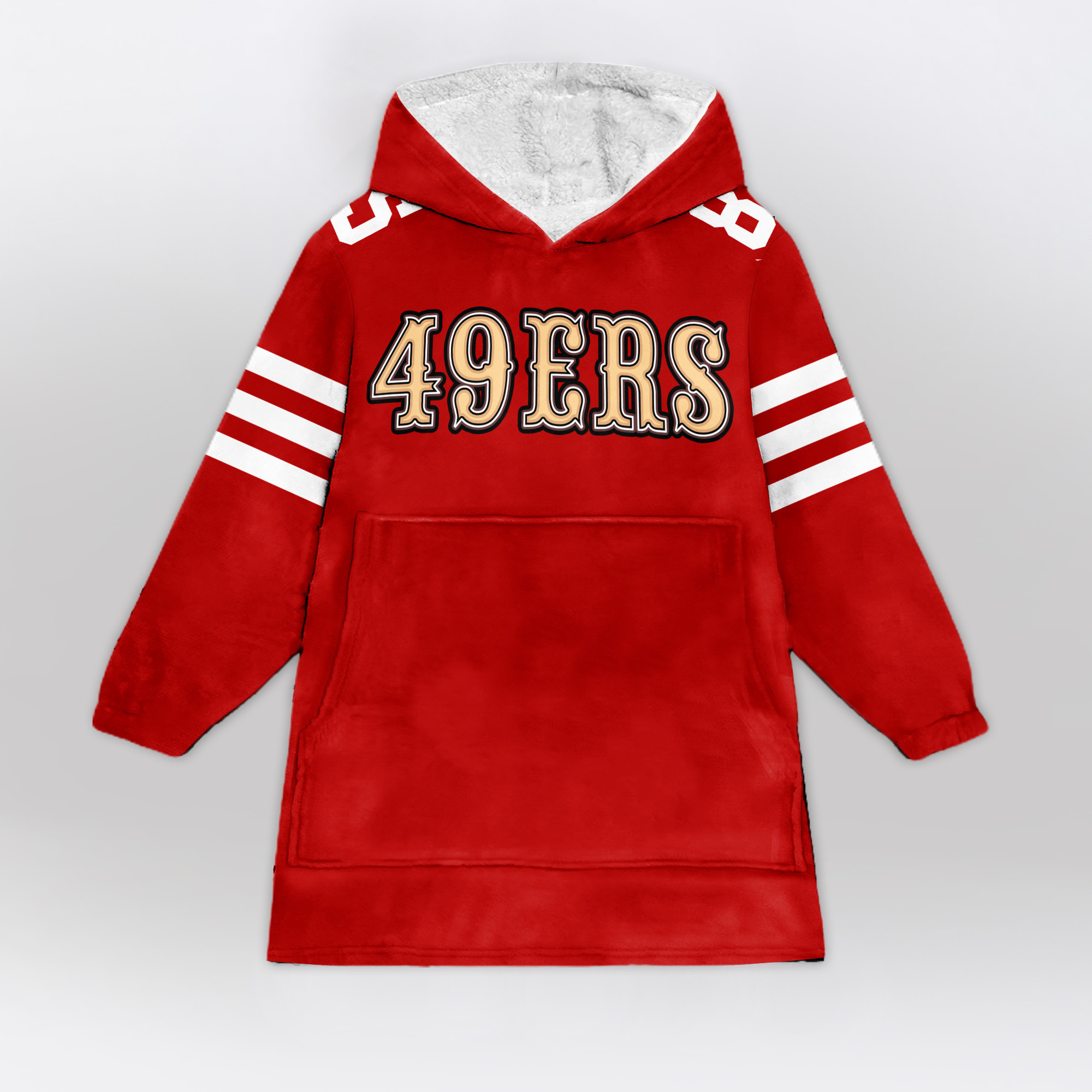 Adult 85 San Francisco 49ers Football Unisex Blanket Hoodie