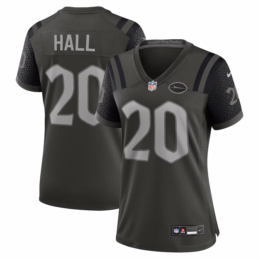 Breece Hall #20 New York Jets Women's 2025 Rivalries Collection Game Jersey - Gotham Green