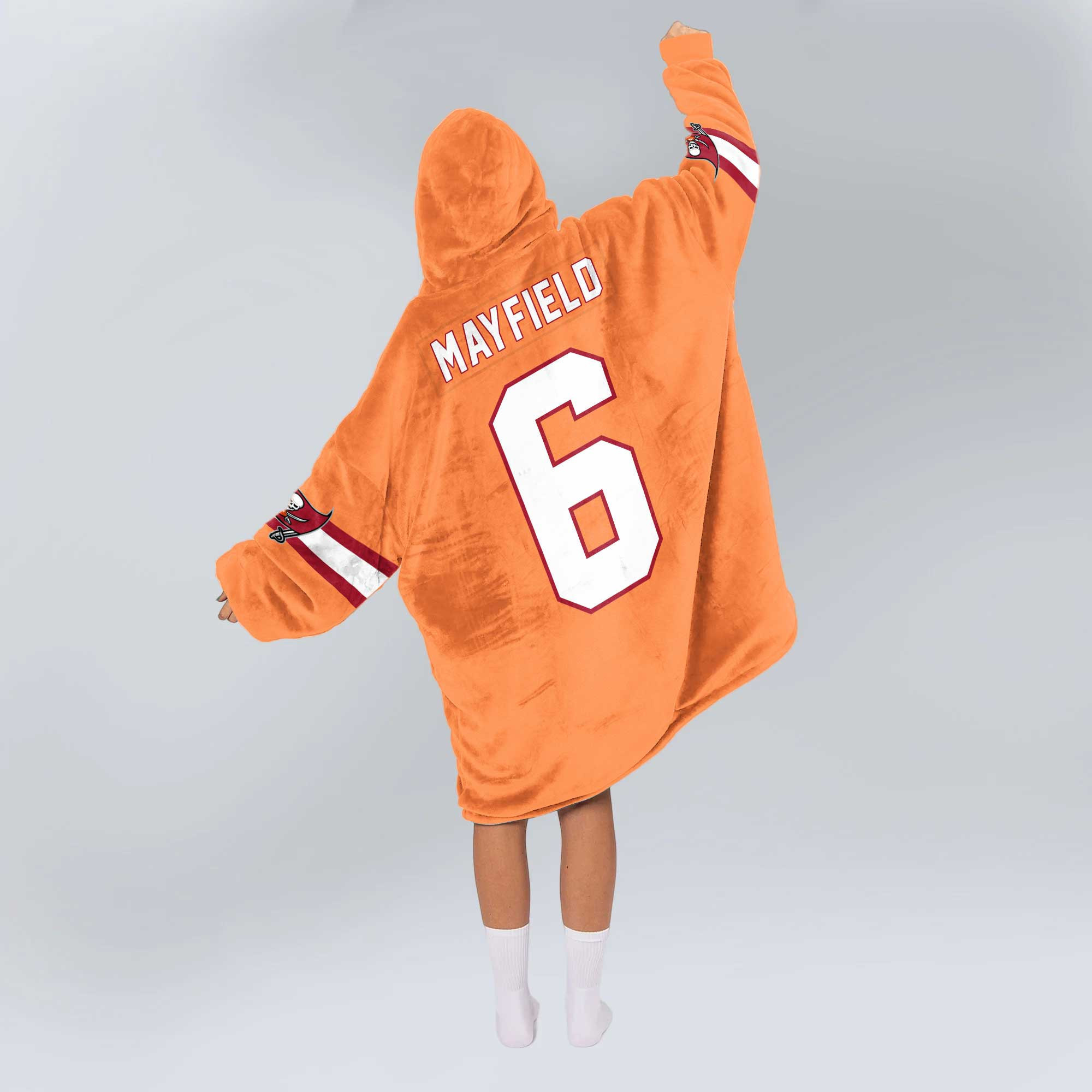 Adult B.M 6 Tampa Bay Football Unisex Blanket Hoodie