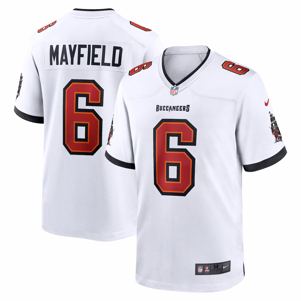 Baker Mayfield #6 Tampa Bay Buccaneers Nike Away Game Jersey - White