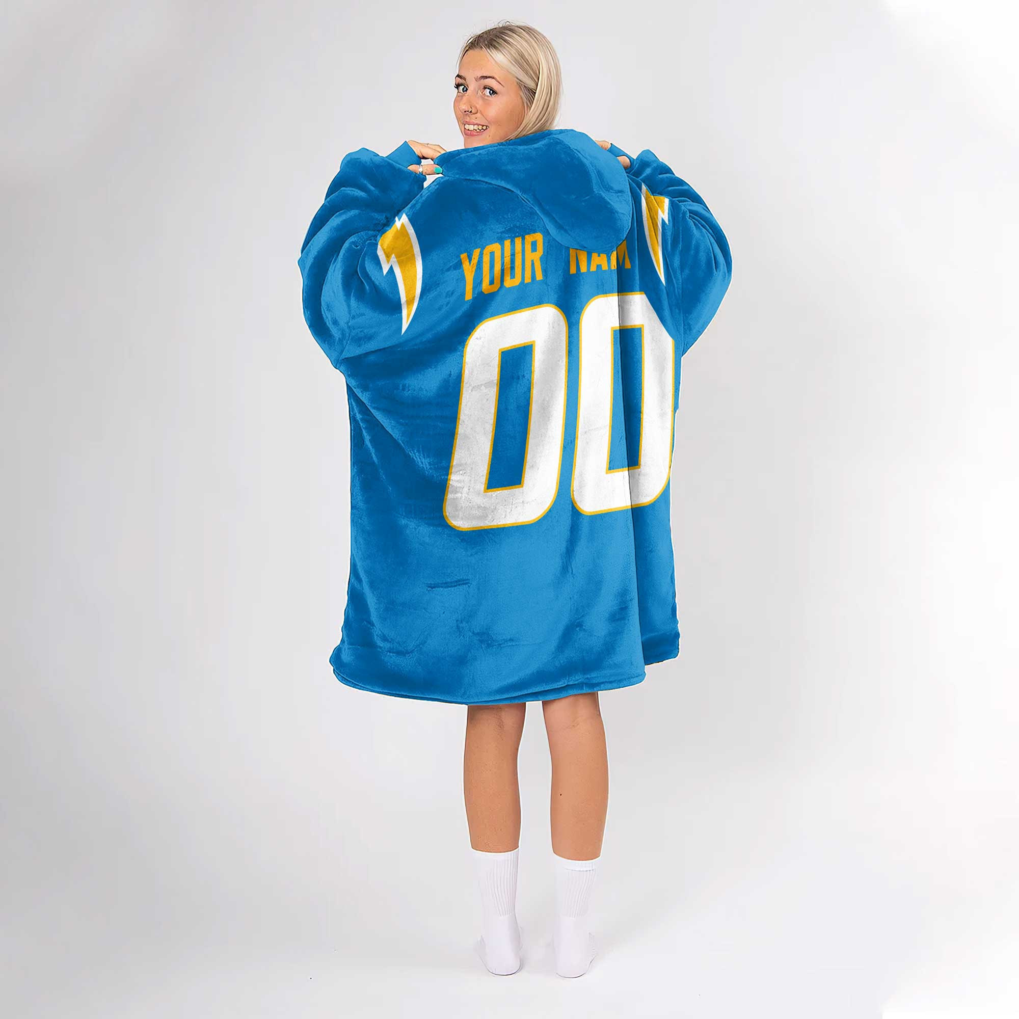Adult Custom Blanket Hoodie Los Angeles Inspired Color
