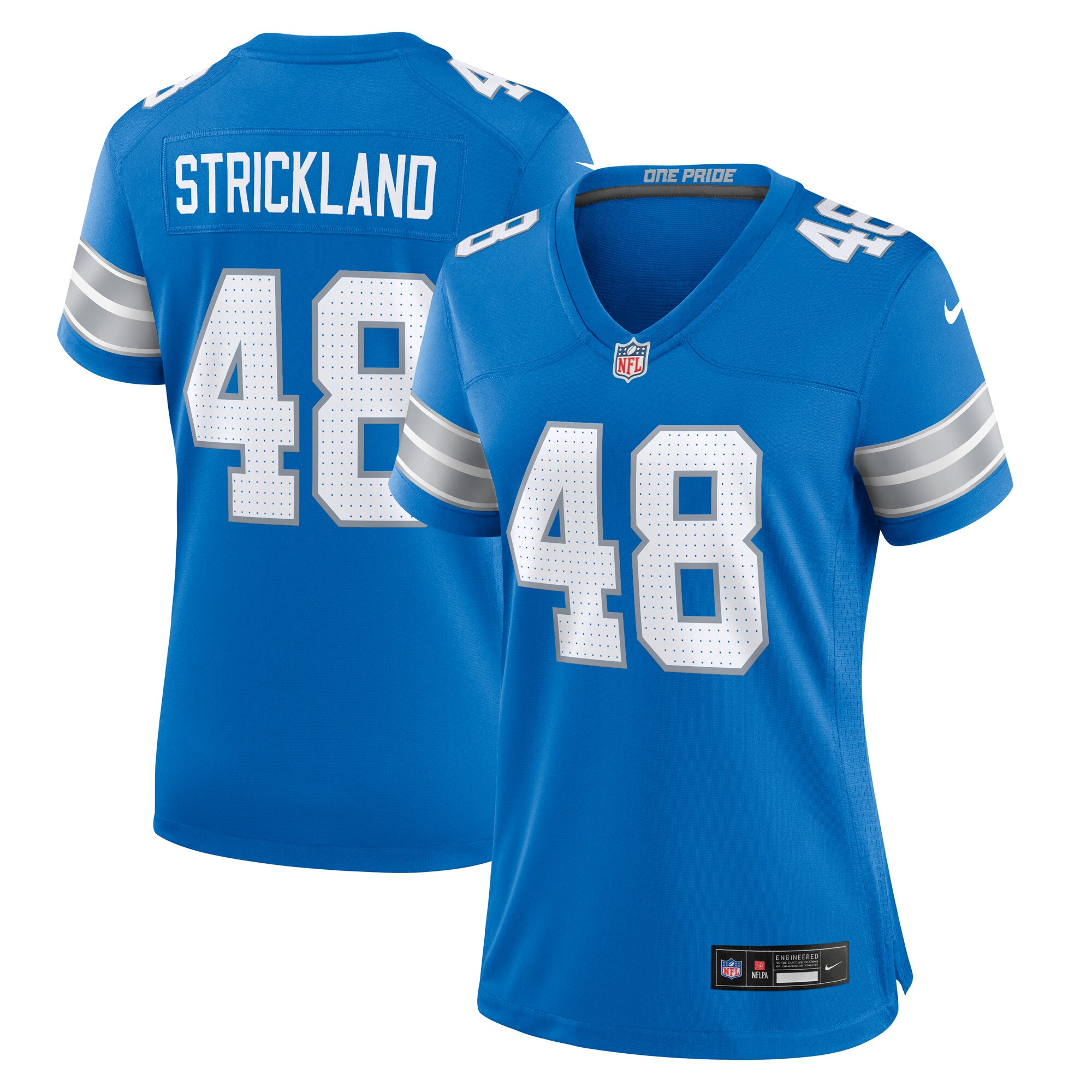 Loren Strickland Detroit Lions Women's Game Jersey -  Blue