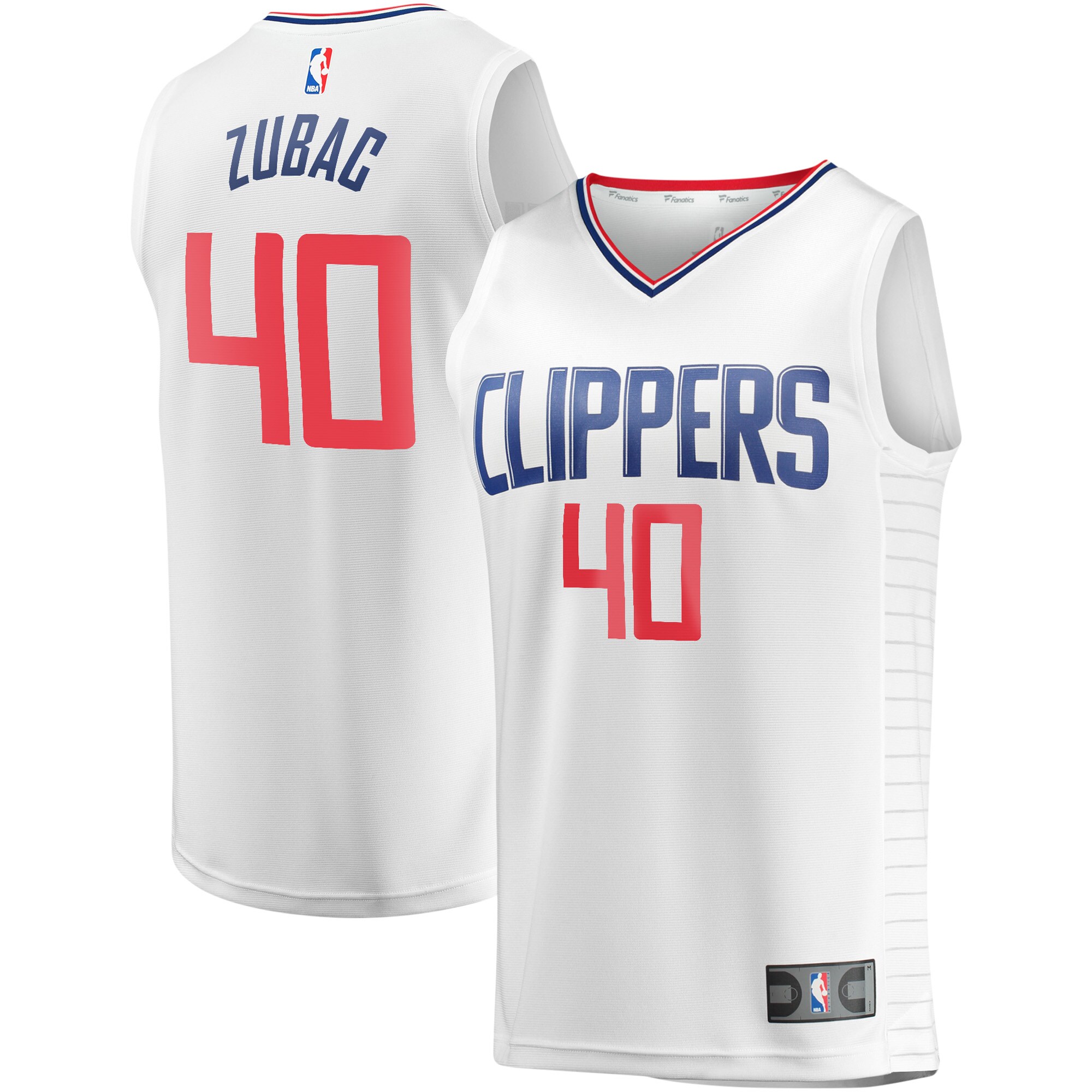 Ivica Zubac LA Clippers  Youth Fast Break Player Jersey - Association Edition - White