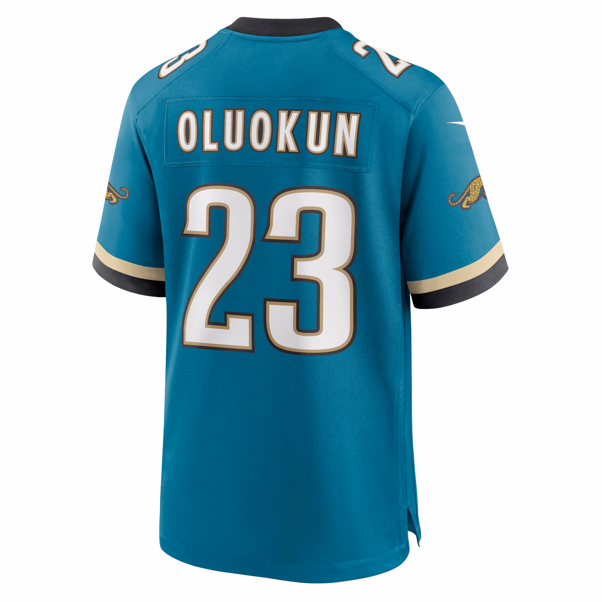 Foye Oluokun Jacksonville Jaguars Prowler Throwback Player Game Jersey - Teal