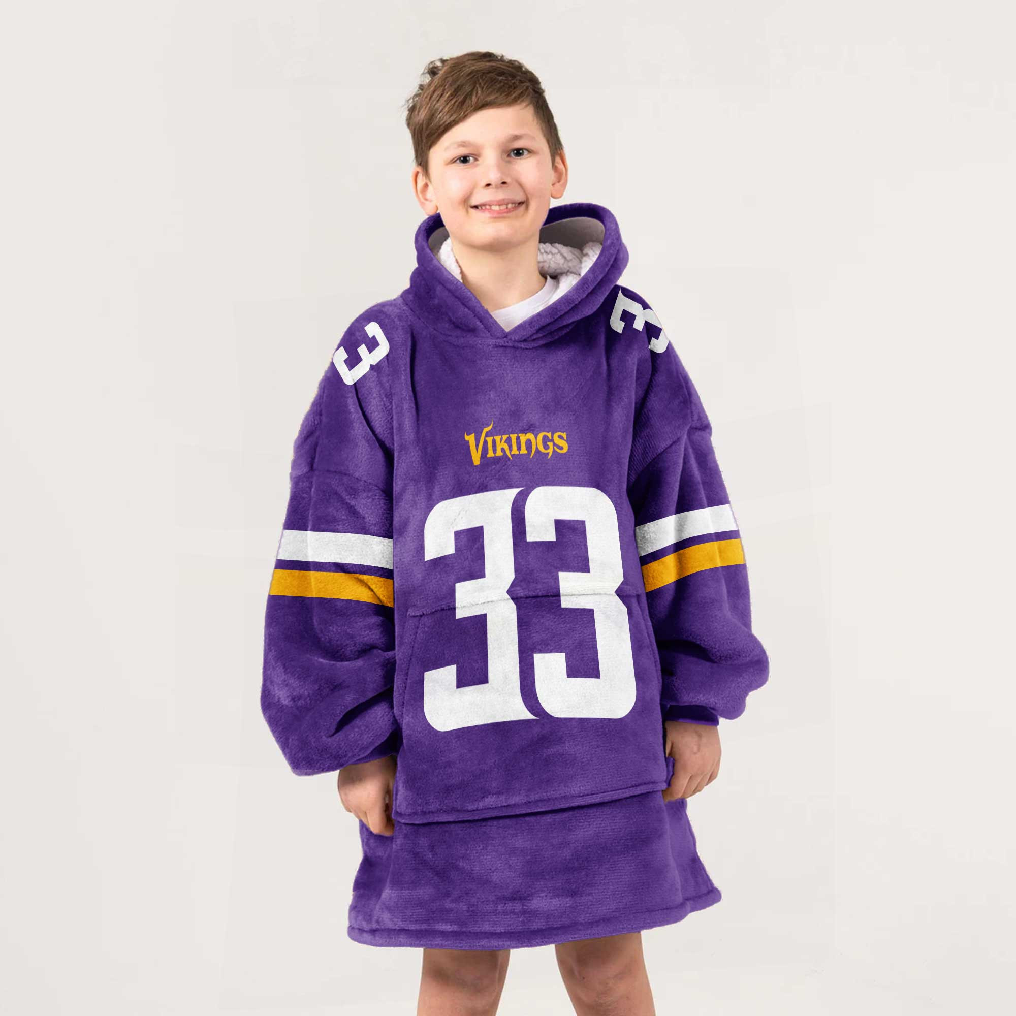 Adult Minnesota Football Unisex Blanket Hoodie