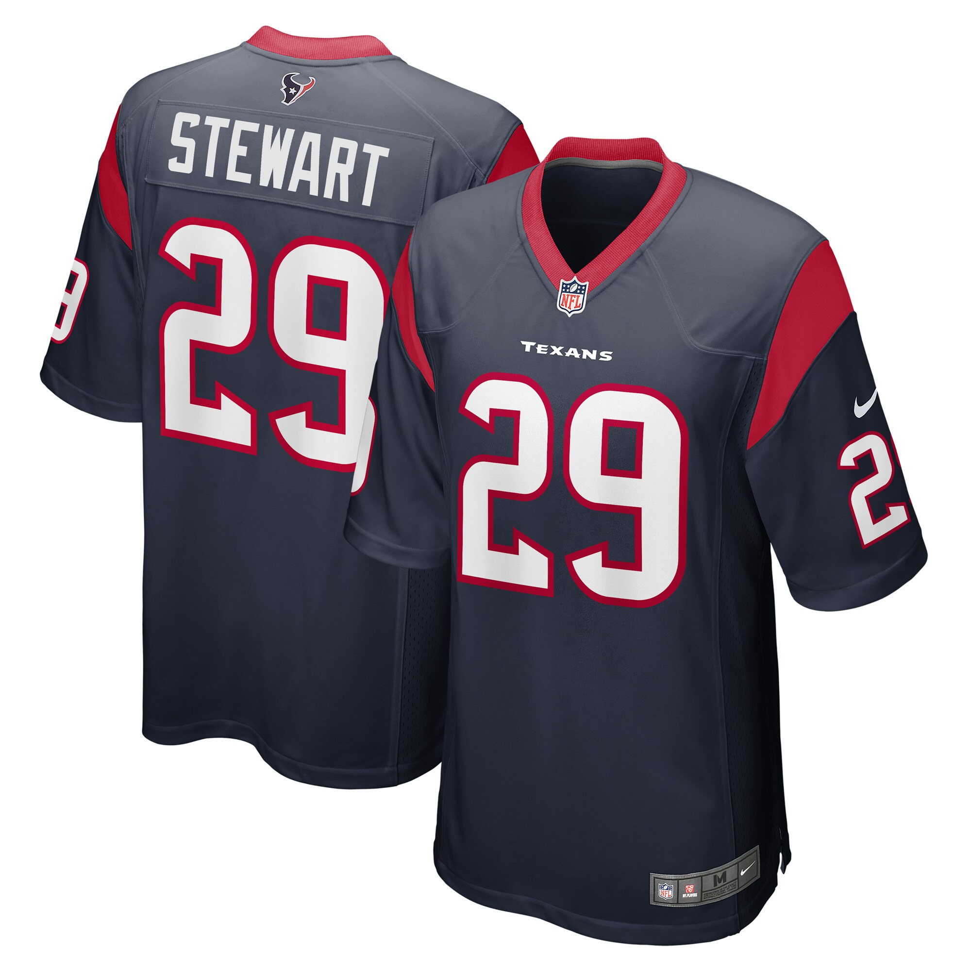 M.J. Stewart Houston Texans  Game Player Jersey - Navy