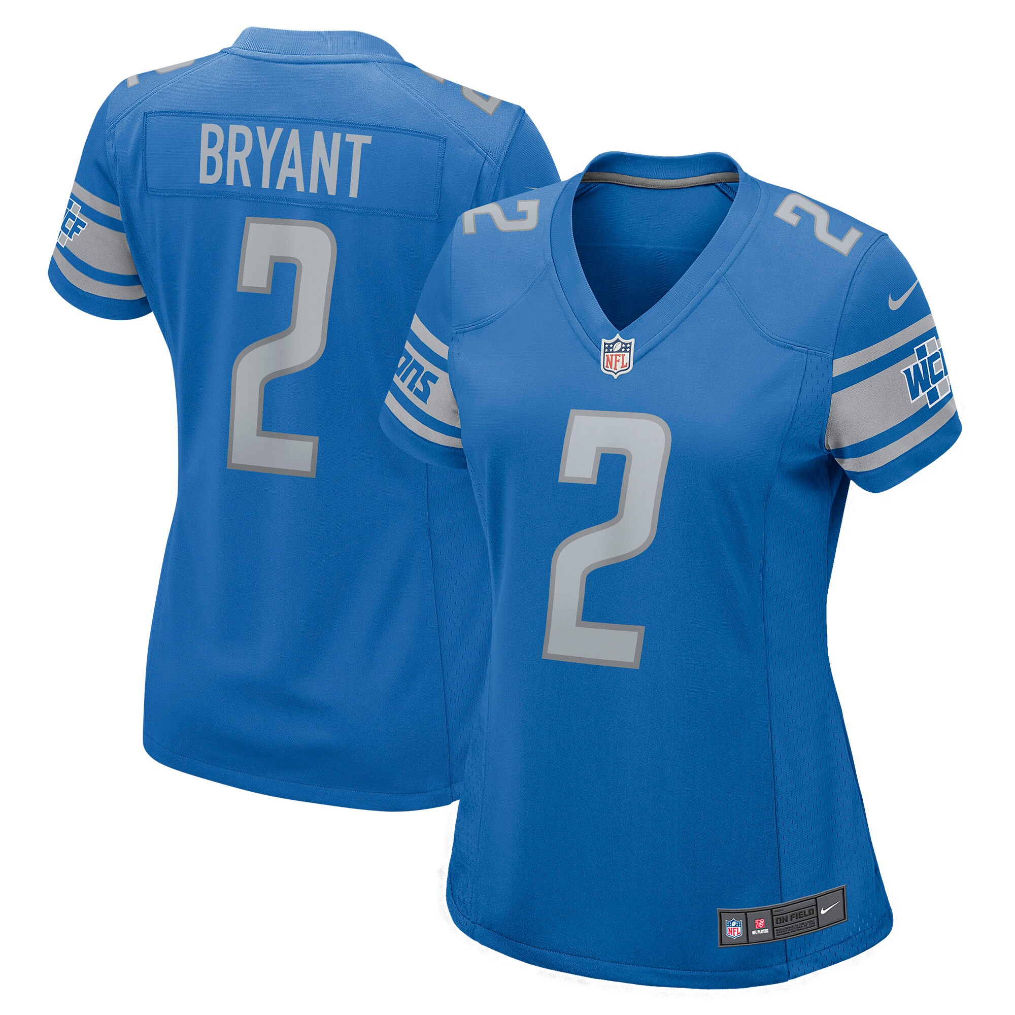 Austin Bryant Detroit Lions  Women's Player Game Jersey - Blue