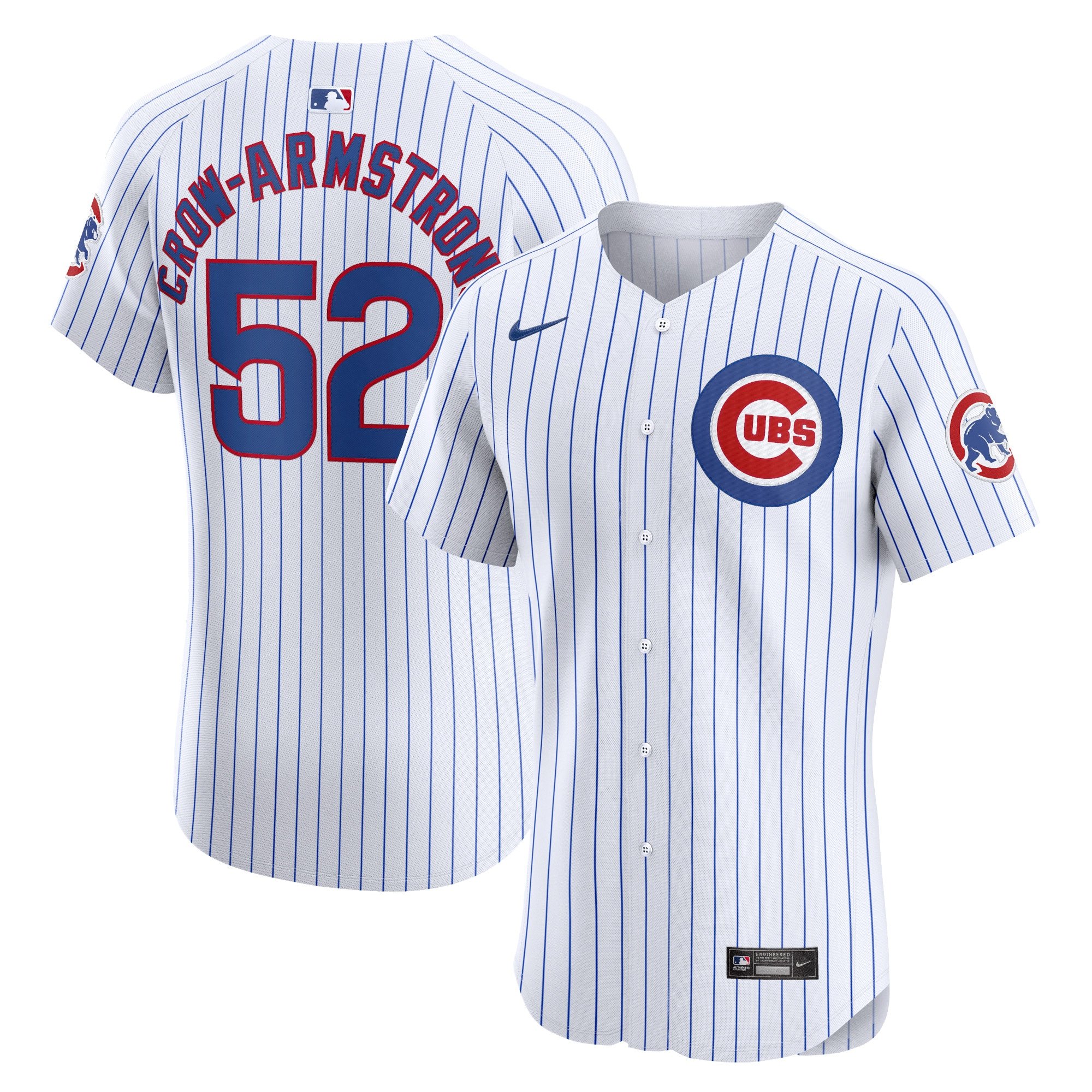 Men's Chicago Cubs Pete Crow-Armstrong  White Home Elite Player Jersey