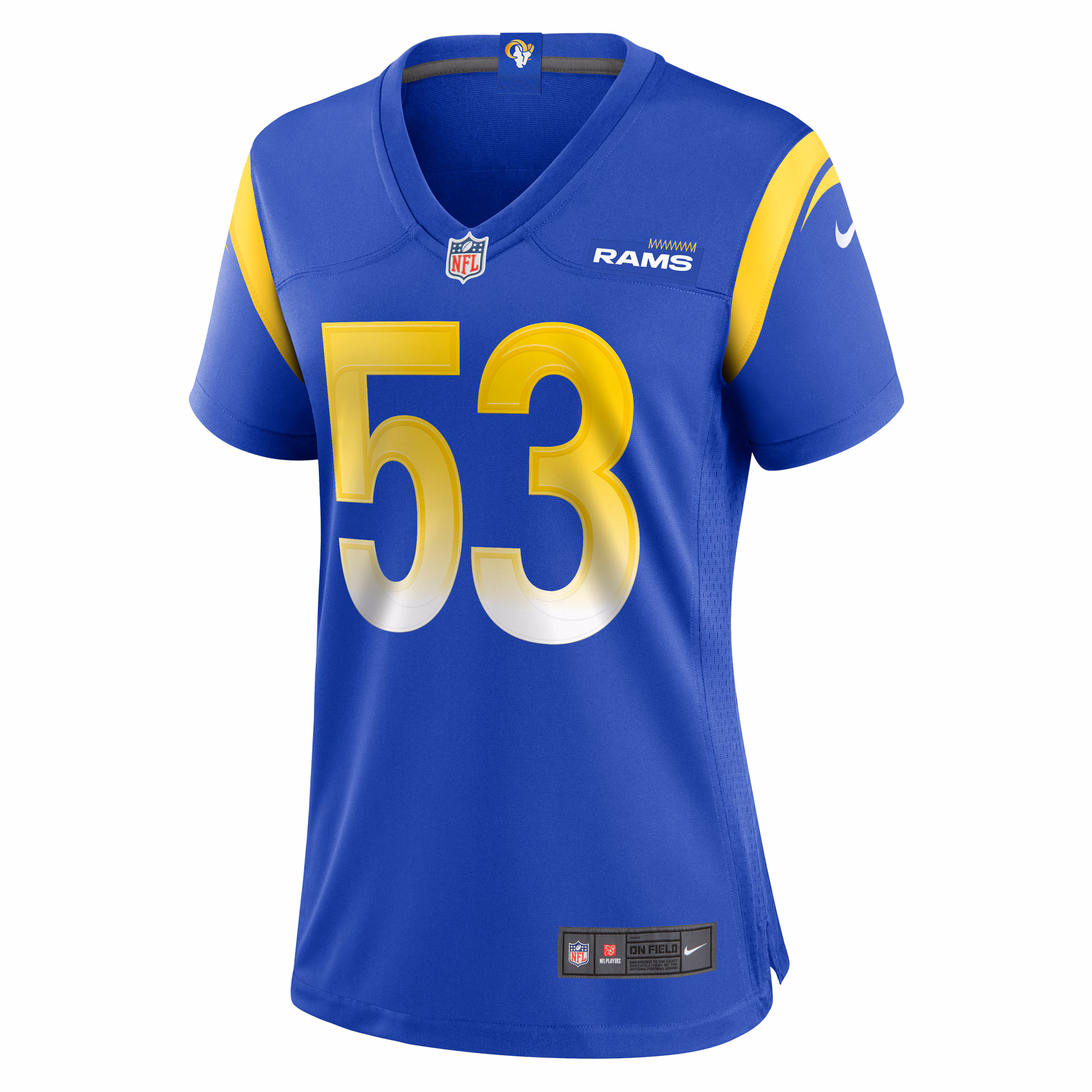 Ernest Jones Los Angeles Rams Women's Team Game Player Jersey - Royal