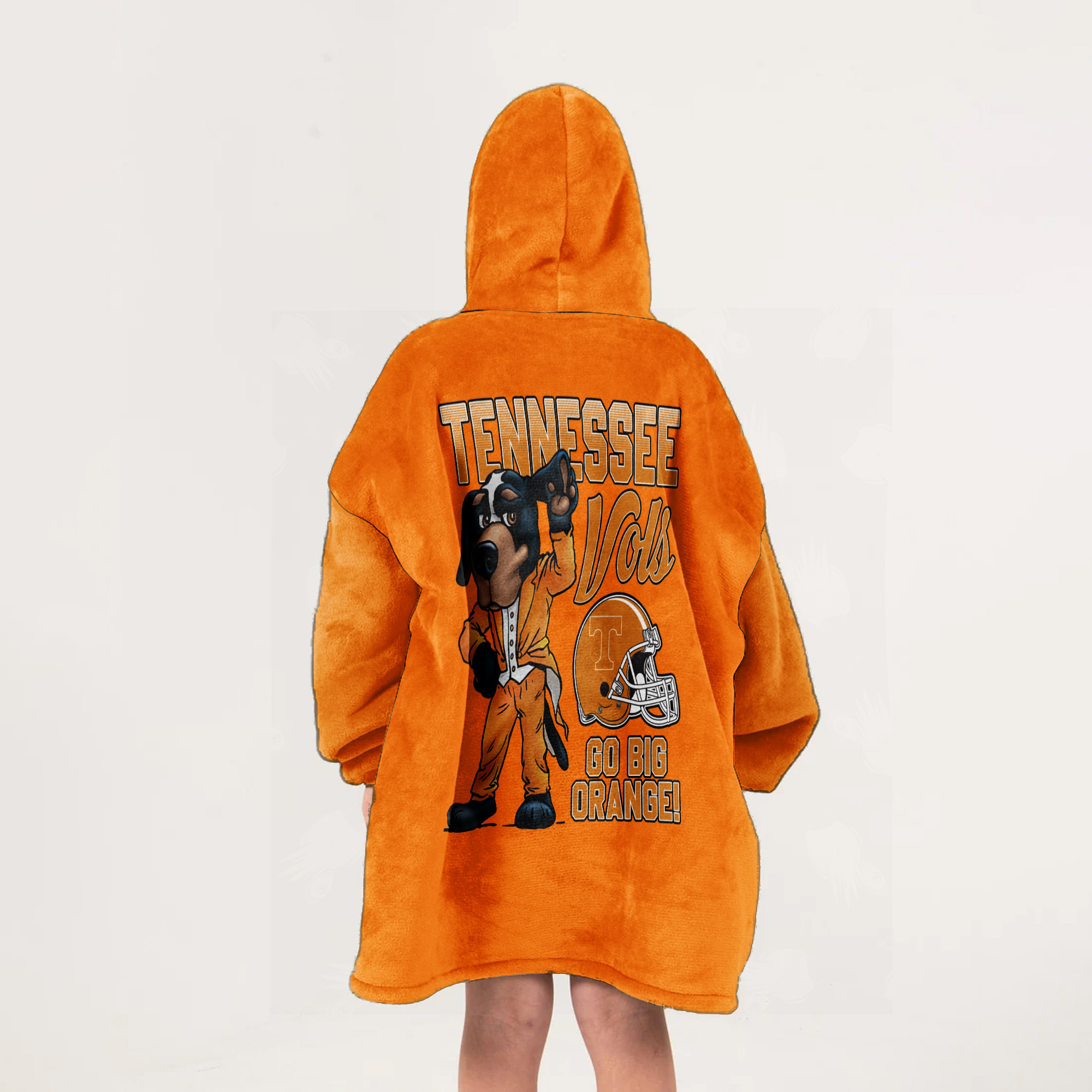 Adult Tennessee Football Unisex Blanket Hoodie