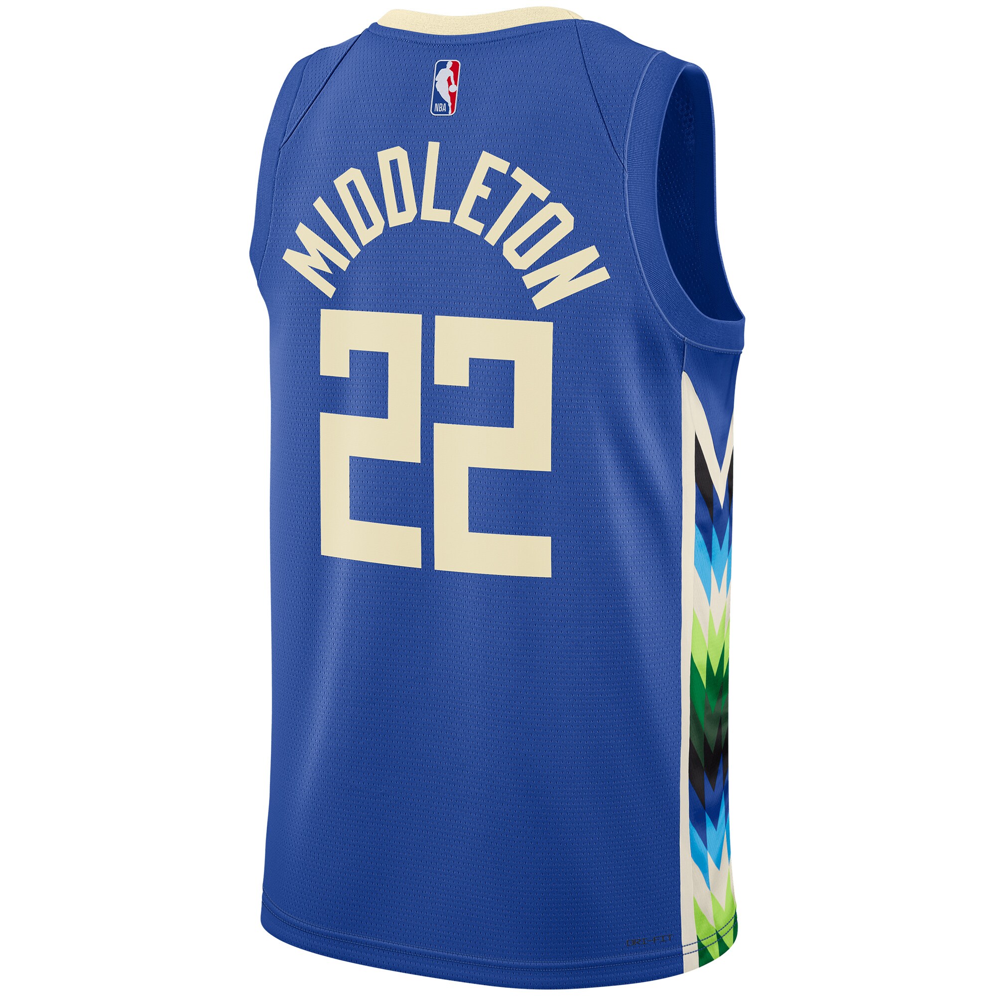 Khris Middleton Milwaukee Bucks Unisex 2022/23 Swingman Jersey - City Edition - Royal