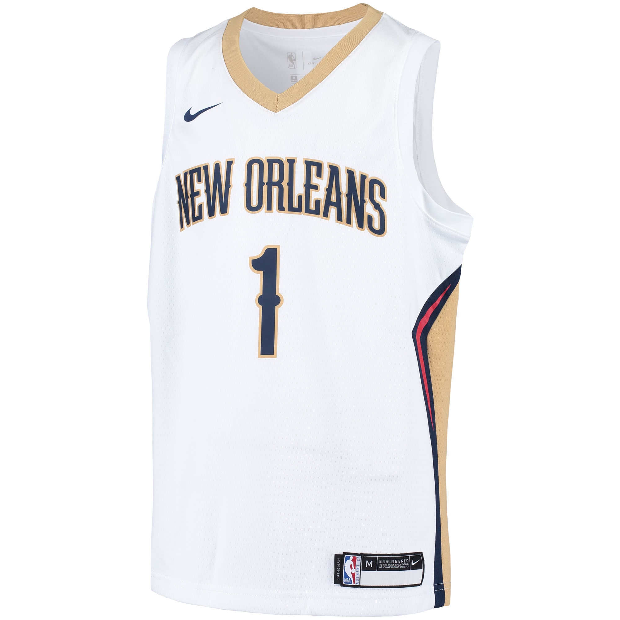 Zion Williamson New Orleans Pelicans Youth Swingman Player Jersey - Association Edition - White
