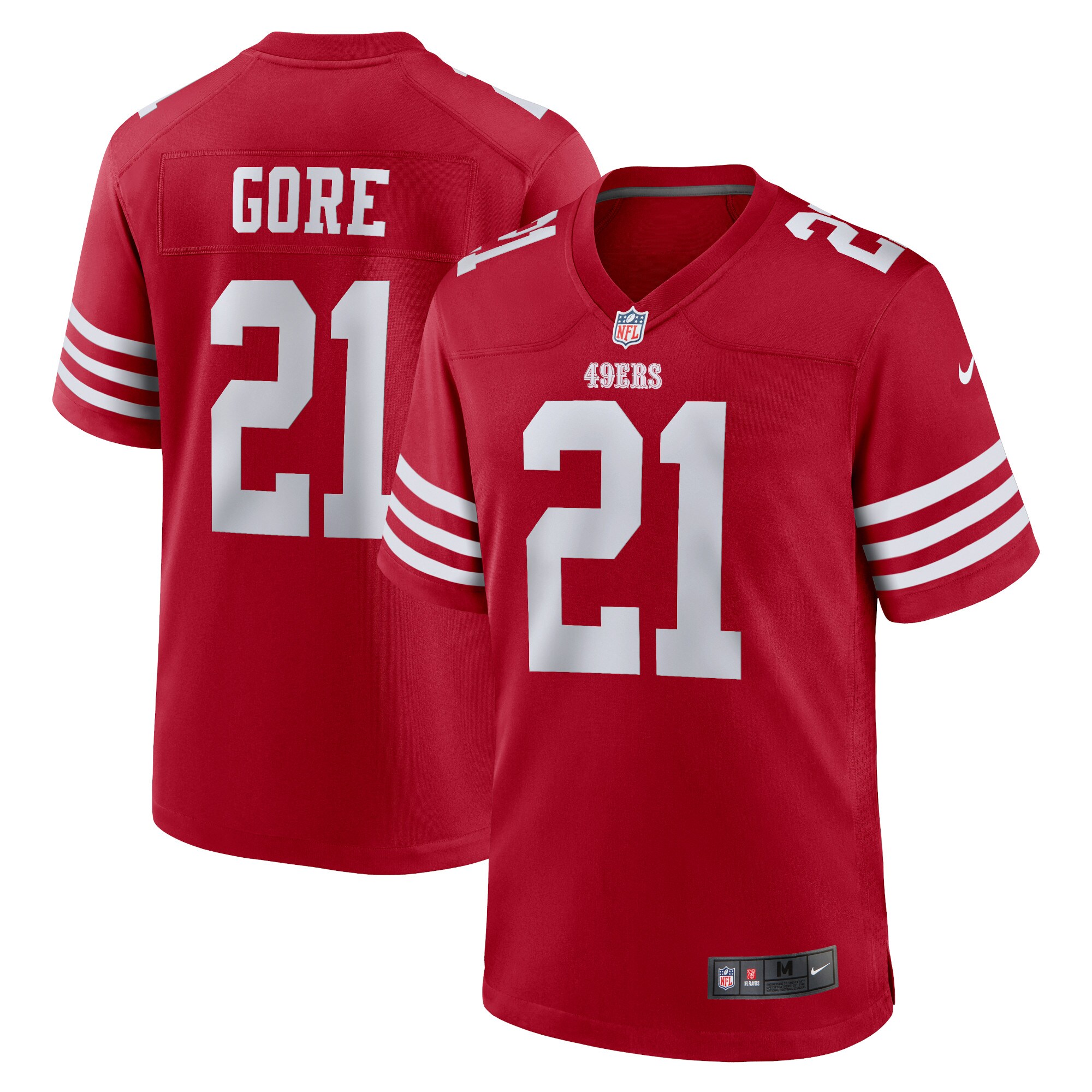 Frank Gore San Francisco 49ers Retired Player Game Jersey - Scarlet
