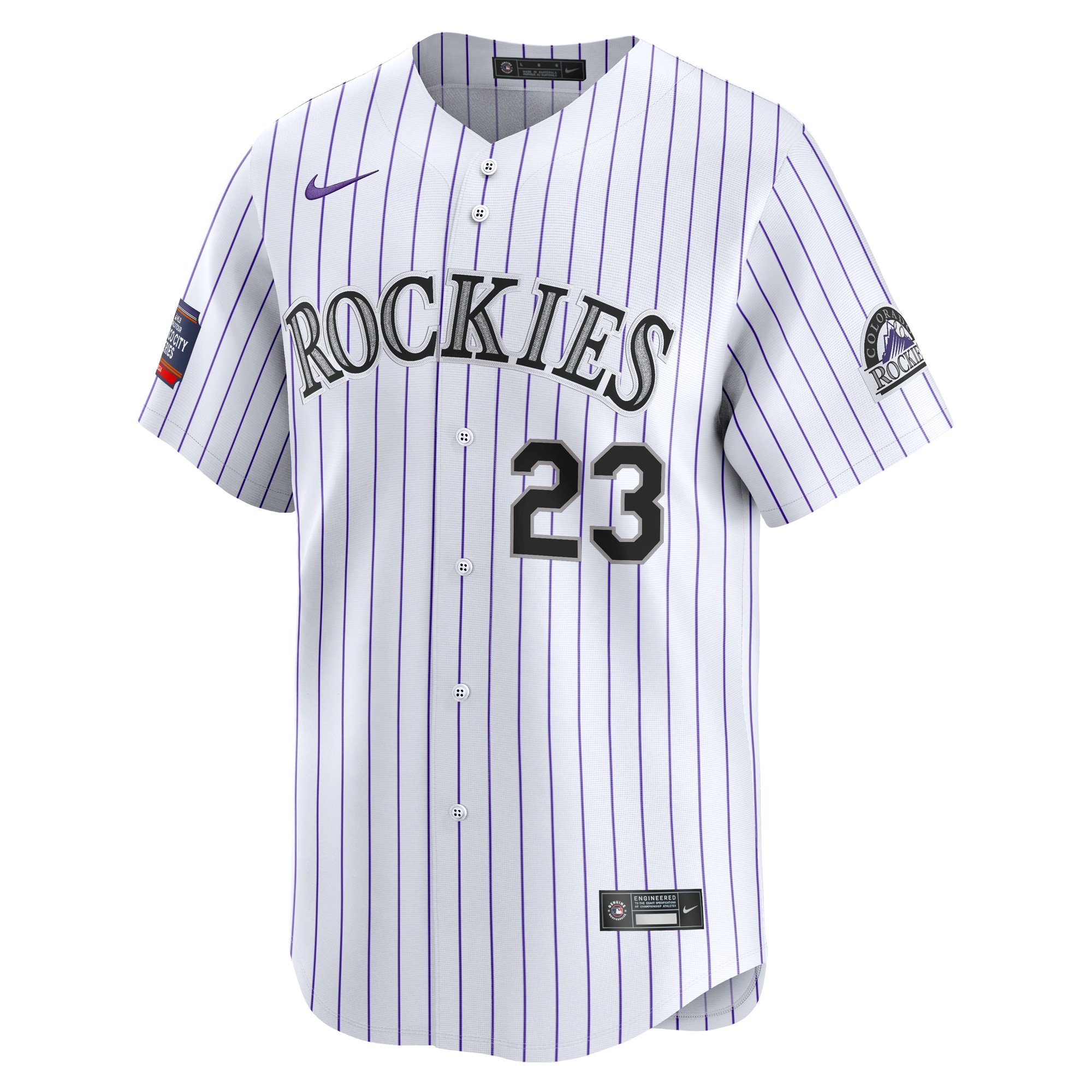 Men's Colorado Rockies Kris Bryant  White 2024 MLB World Tour Mexico City Series Home Limited Player Jersey
