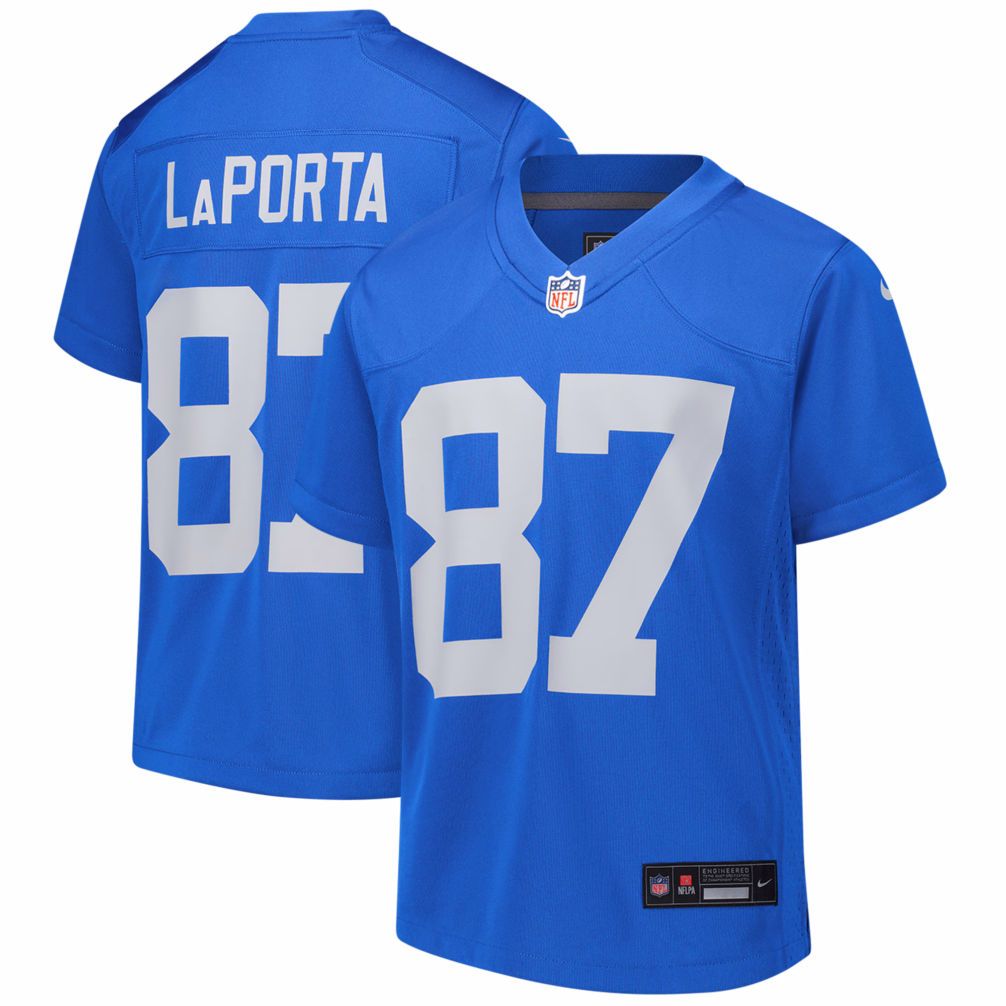 Sam LaPorta Detroit Lions Youth Alternate Game Jersey -  Blue