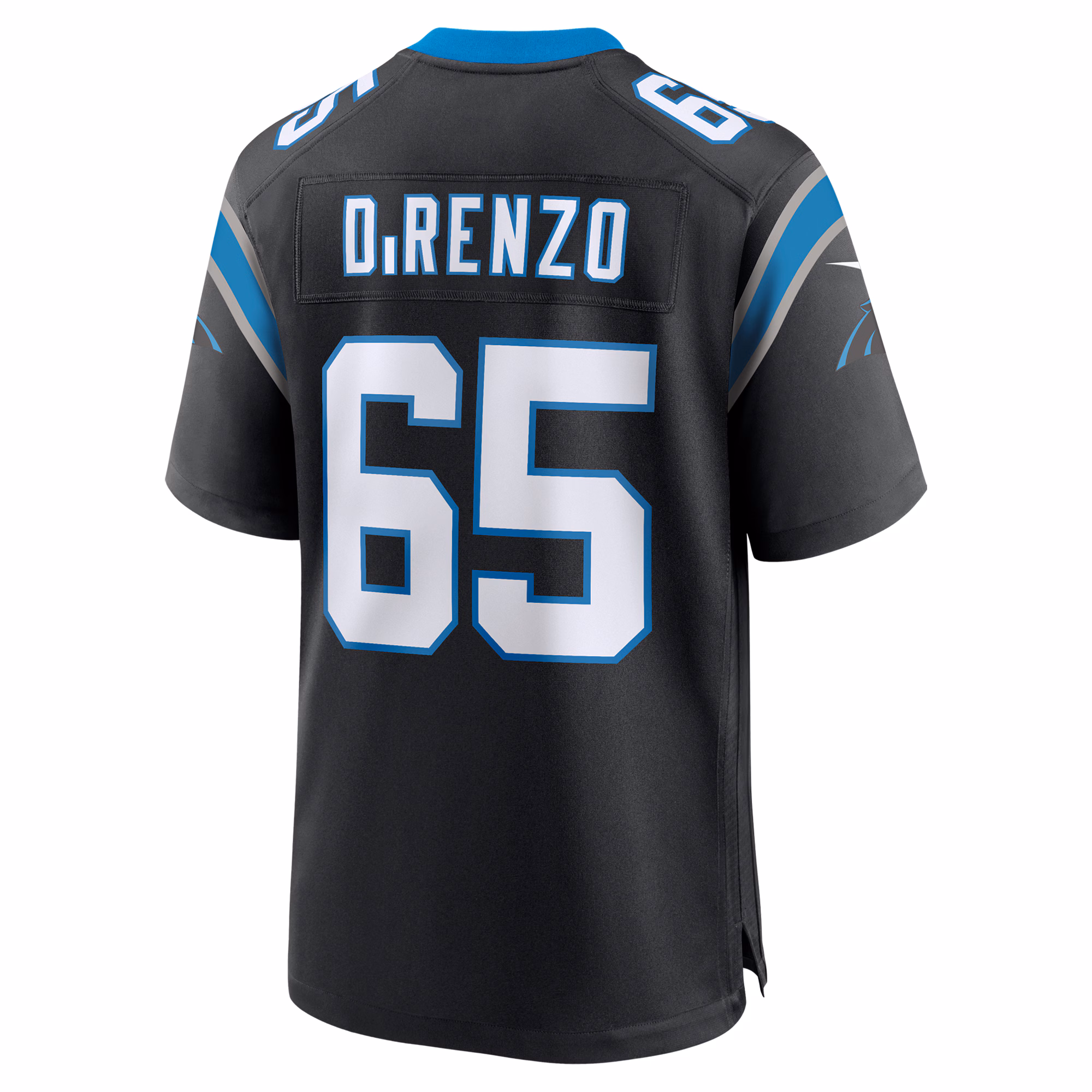 J.D. DiRenzo Carolina Panthers  Game Jersey -  Black