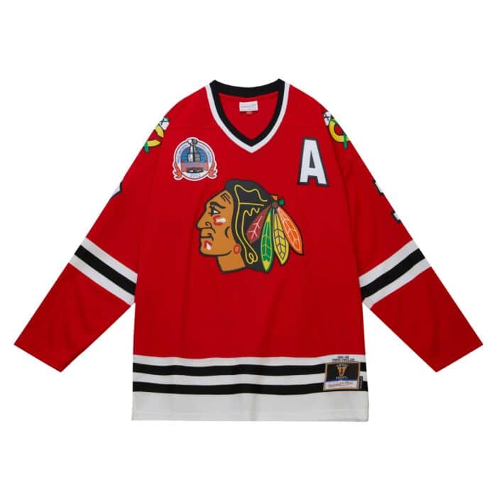 Blue Line Chris Chelios Chicago Blackhawks 1991 Jersey