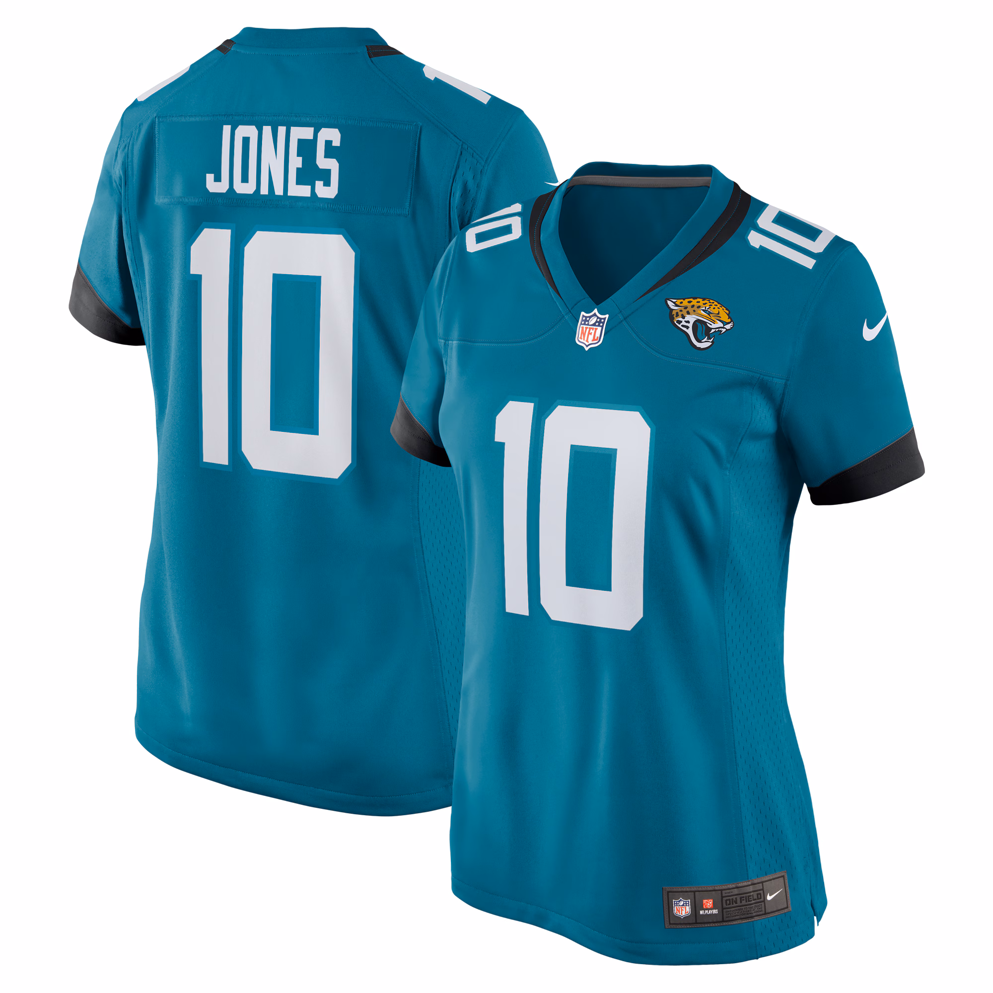 Mac Jones Jacksonville Jaguars Women's Team Game Jersey -  Teal