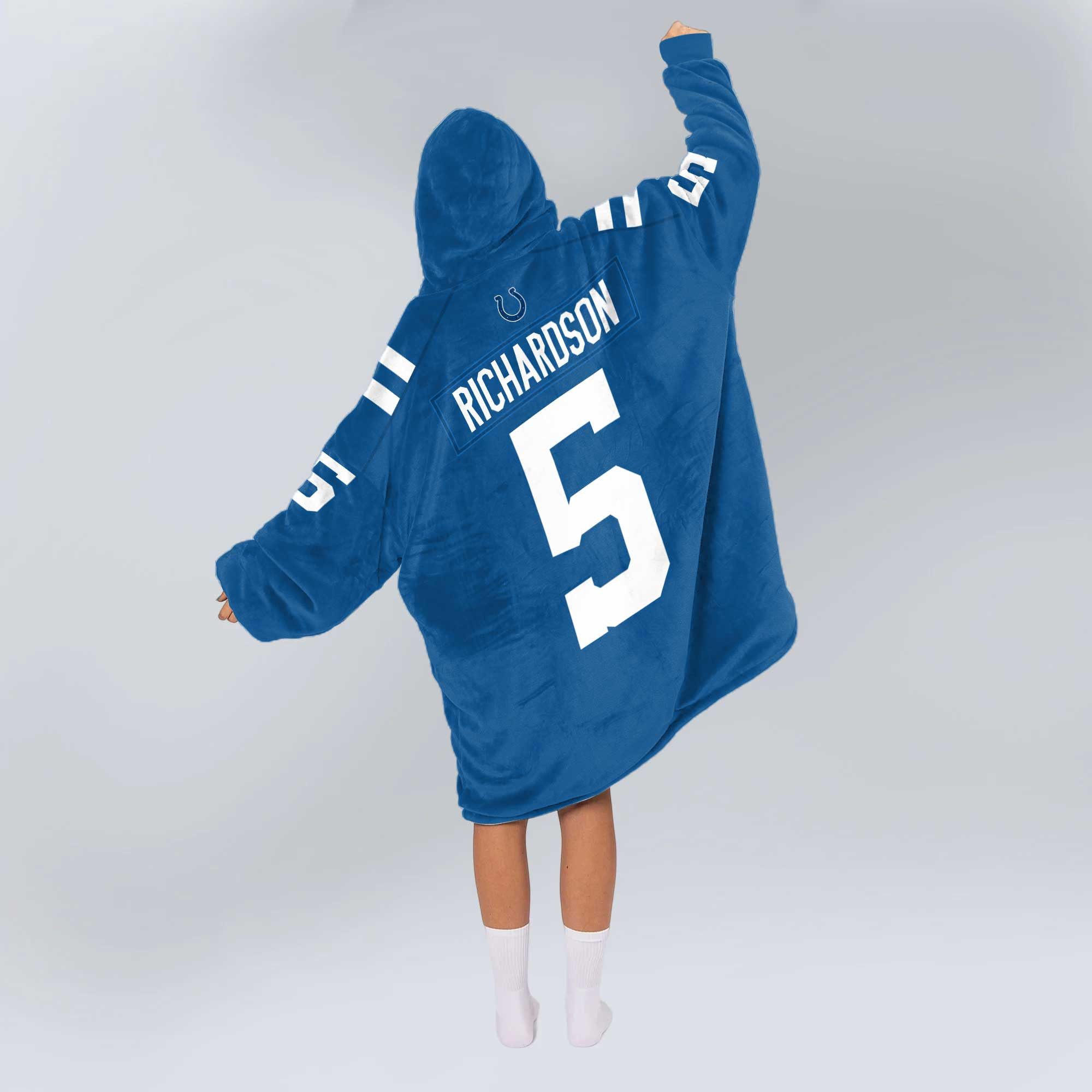 Adult A.R 5 Indianapolis Football Unisex Blanket Hoodie