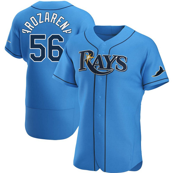 Men's Tampa Bay Rays #56 Randy Arozarena Light Blue Alternate  MLB Jersey