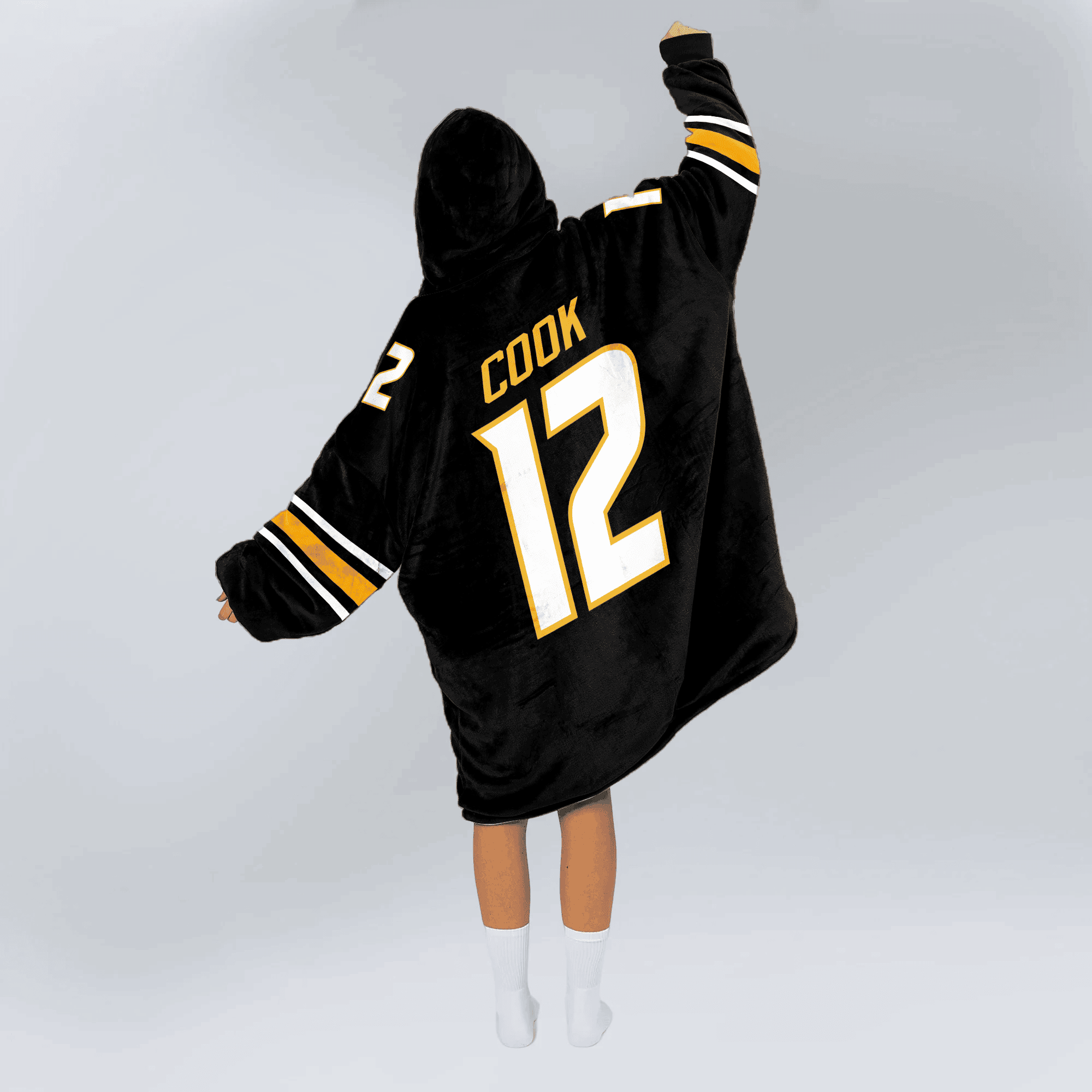 Adult 12 Missouri Football Unisex Blanket Hoodie
