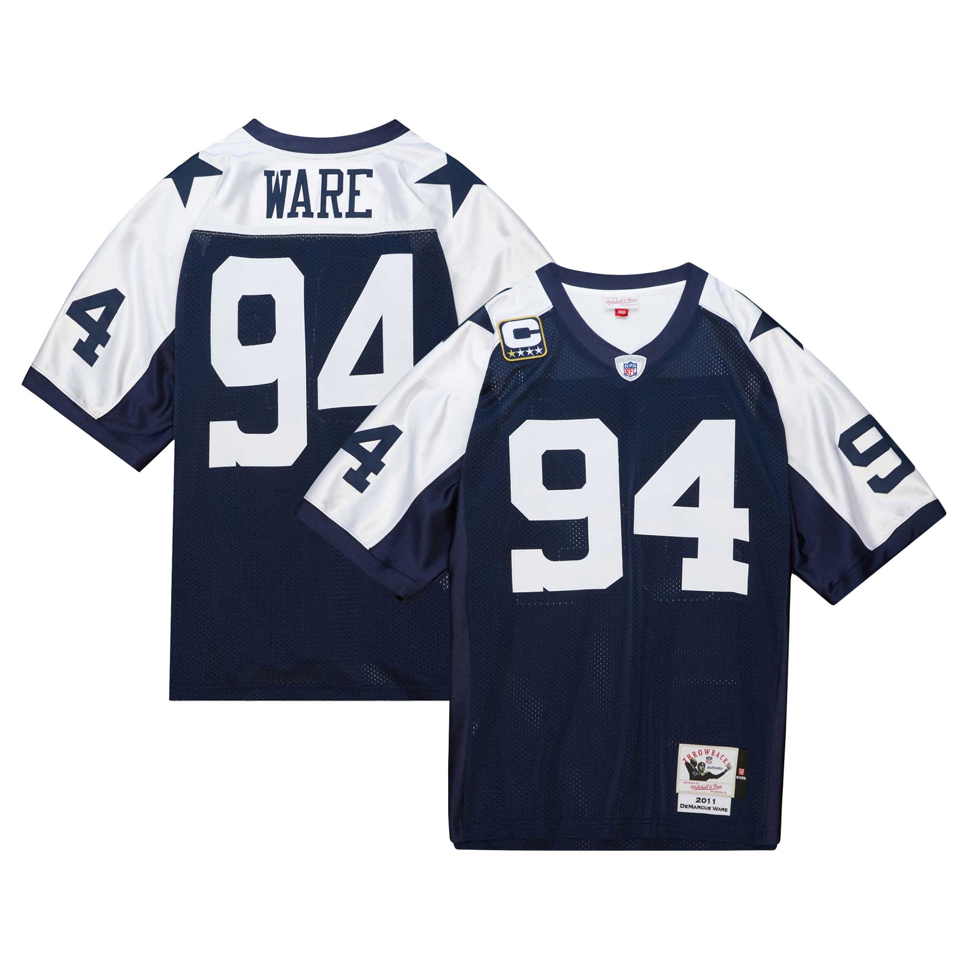 DeMarcus Ware Dallas Cowboys 2011 Authentic Throwback Retired Player Jersey - Navy