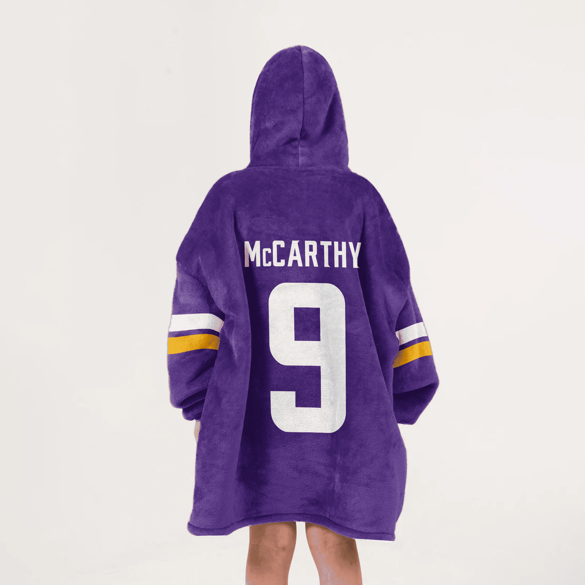 Kid 9 Minnesota Football Unisex Blanket Hoodie