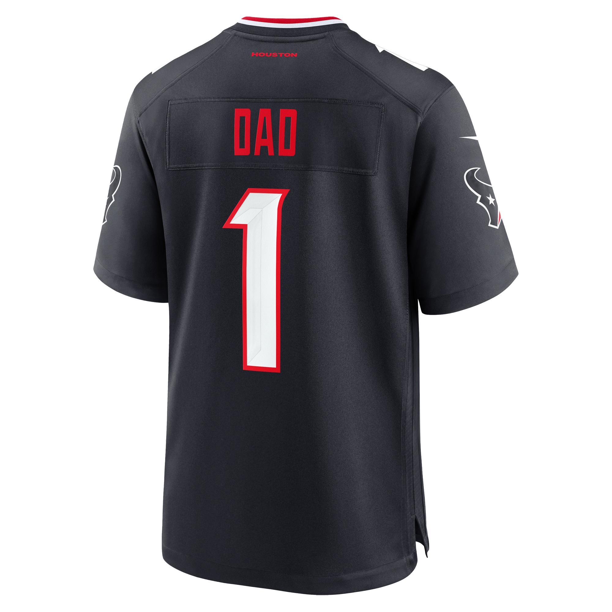 Houston Texans #1 Dad Game Jersey - Navy