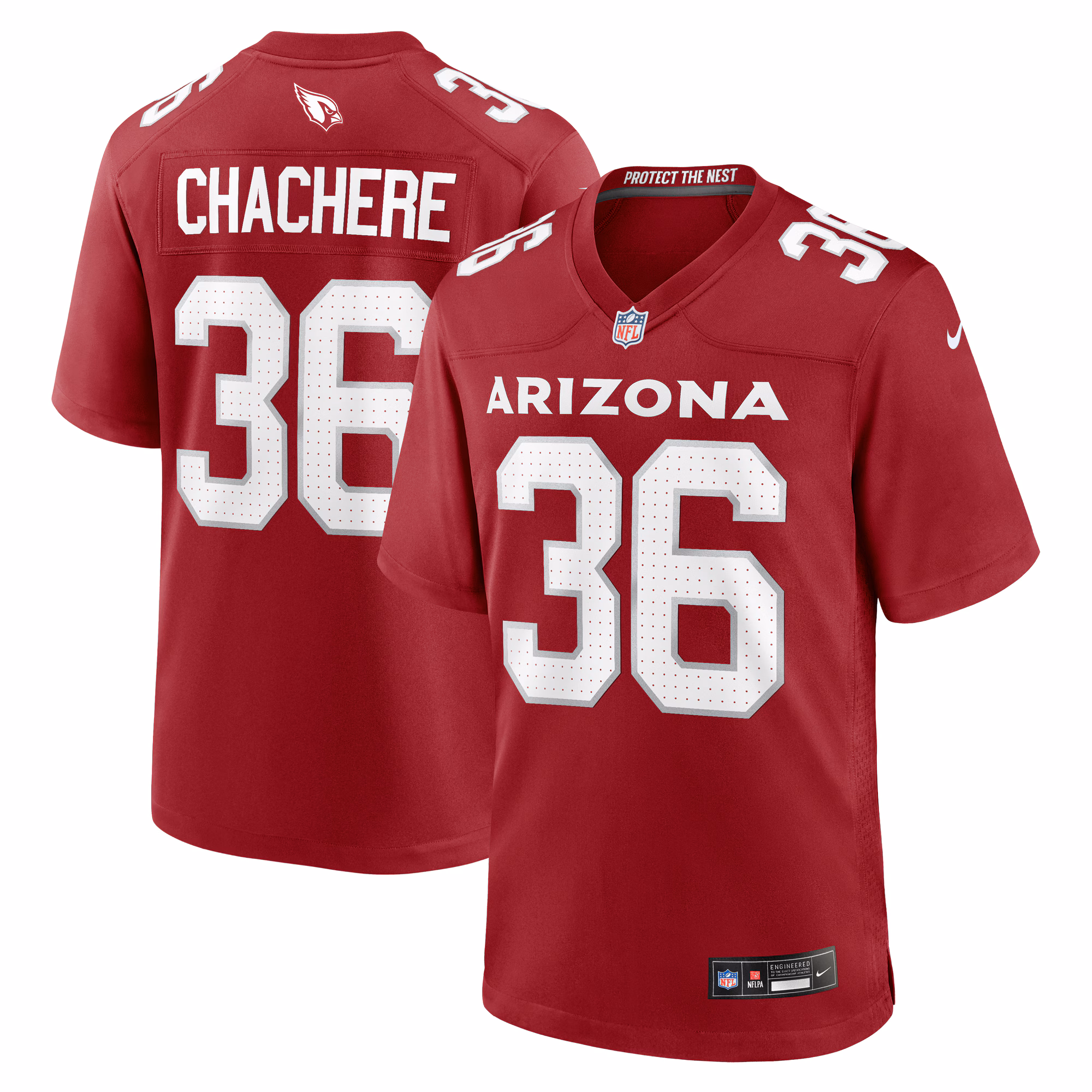 Andre Chachere Arizona Cardinals Team Game Jersey -  Cardinal