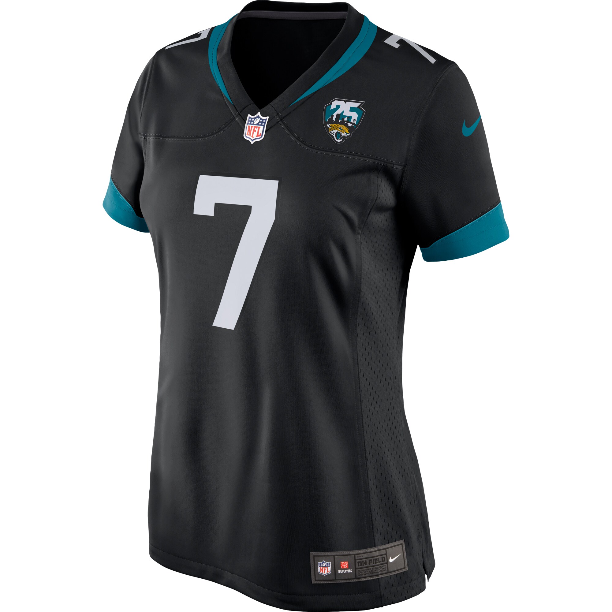 Nick Foles Jacksonville Jaguars  Women's 25th Season Game Jersey - Black